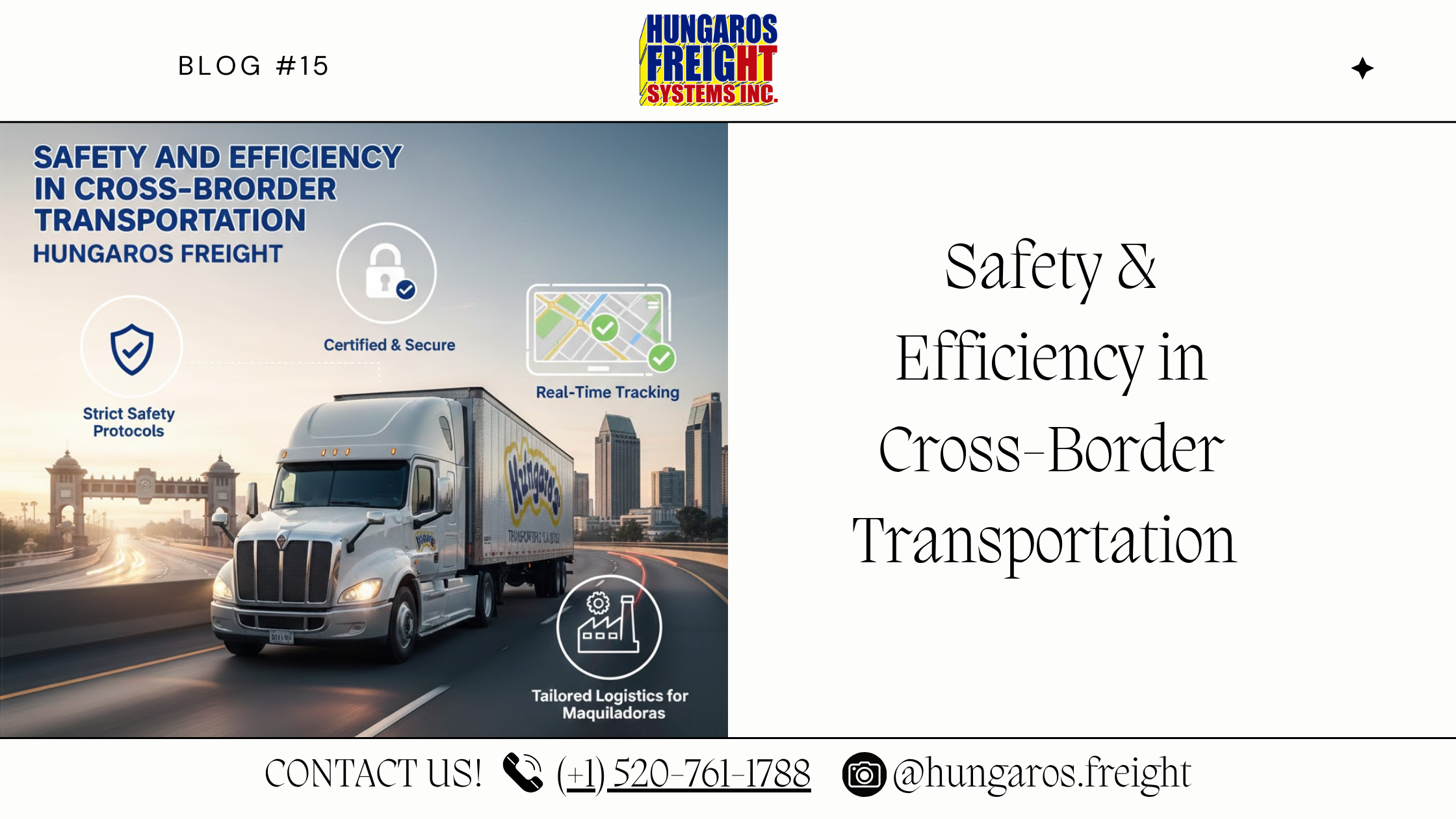 Safety and Efficiency in Cross-Border Transportation