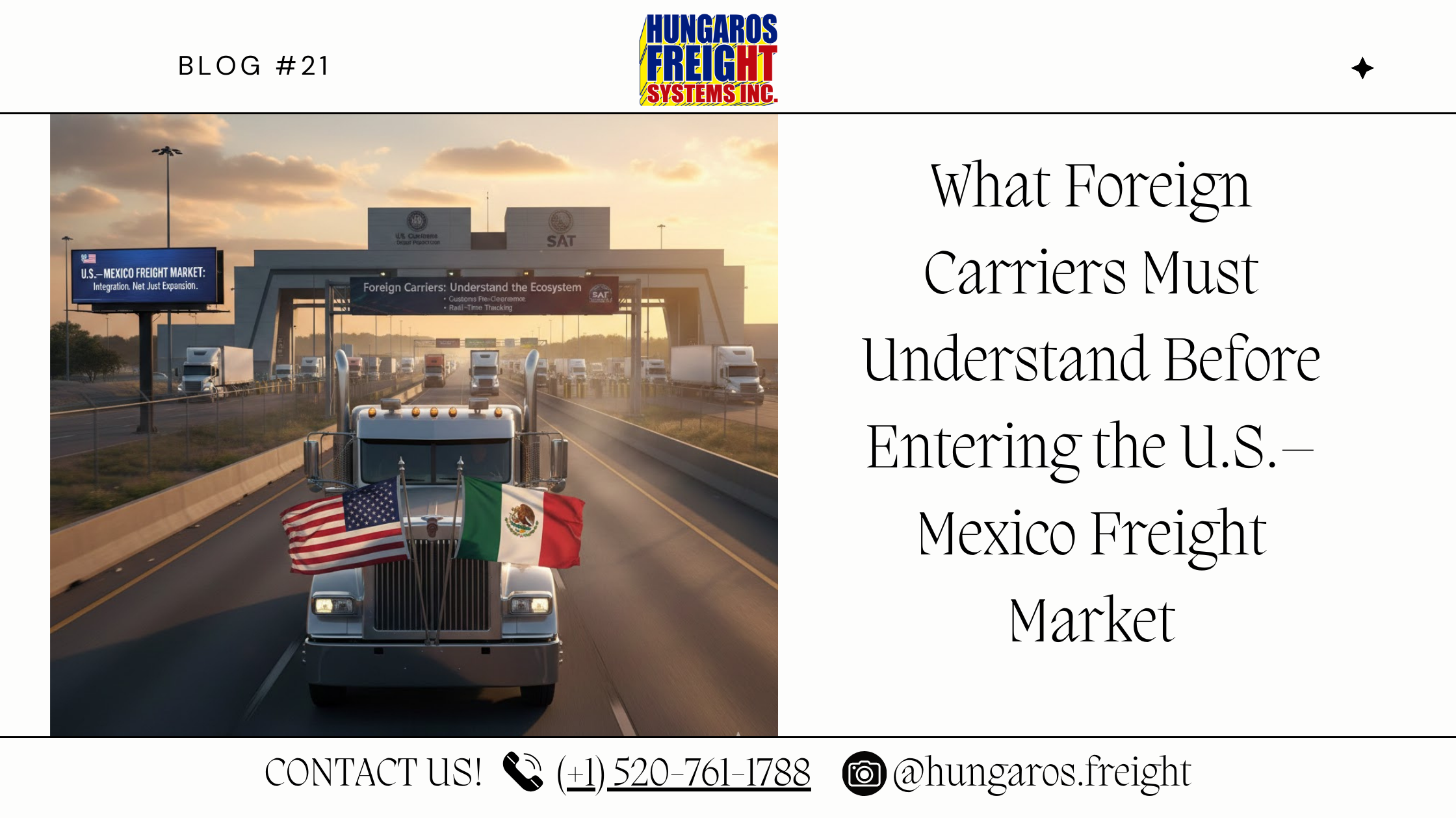 What Foreign Carriers Must Understand Before Entering the U.S.–Mexico Freight Market