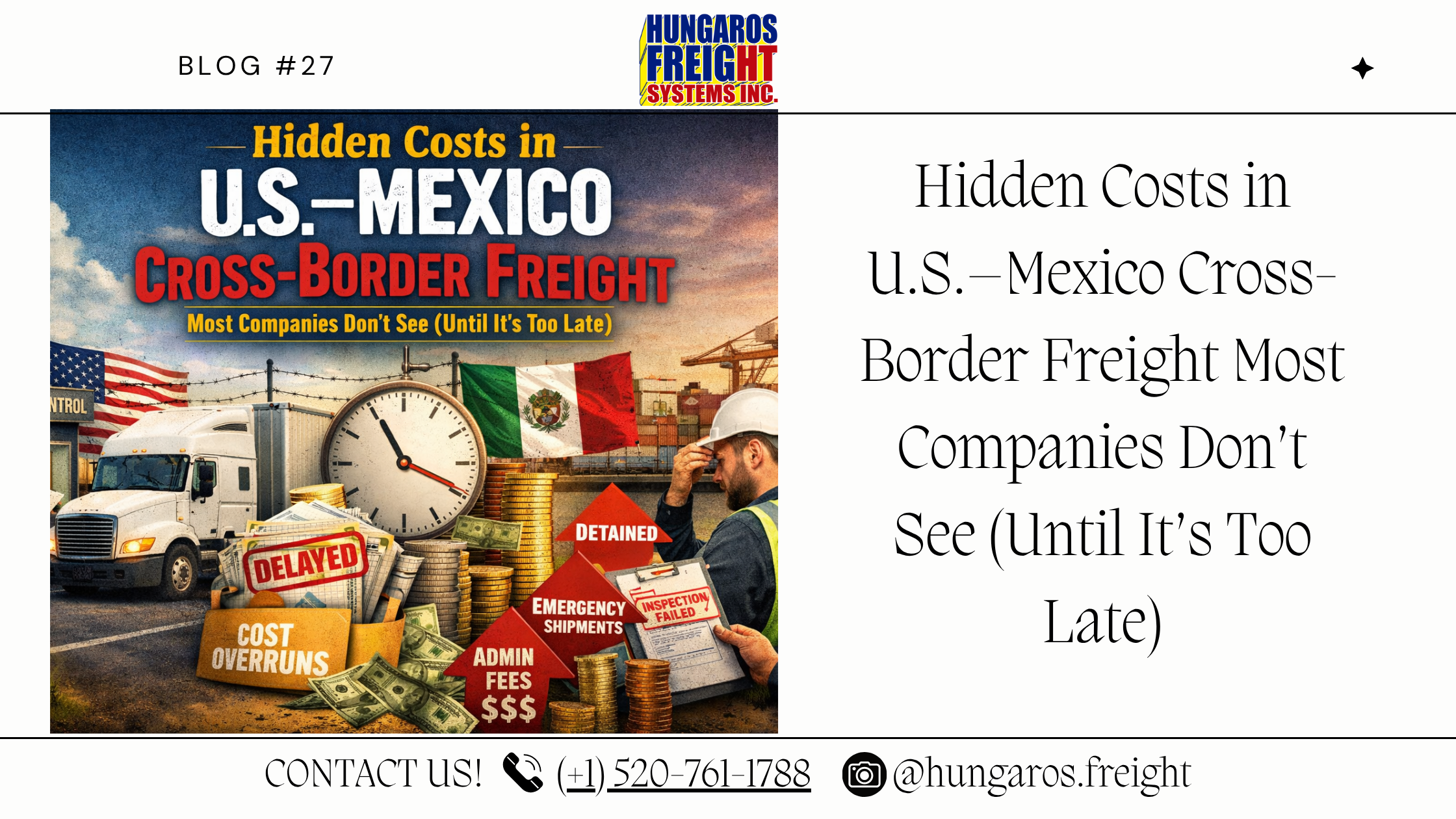 Hidden Costs in U.S.–Mexico Cross-Border Freight Most Companies Don’t See (Until It’s Too Late)