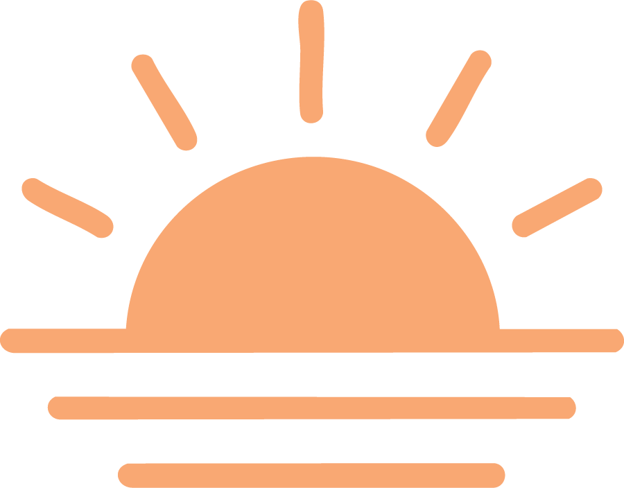 Neat Marketing's sun graphic represents brand clarity & strategy solutions to help you.