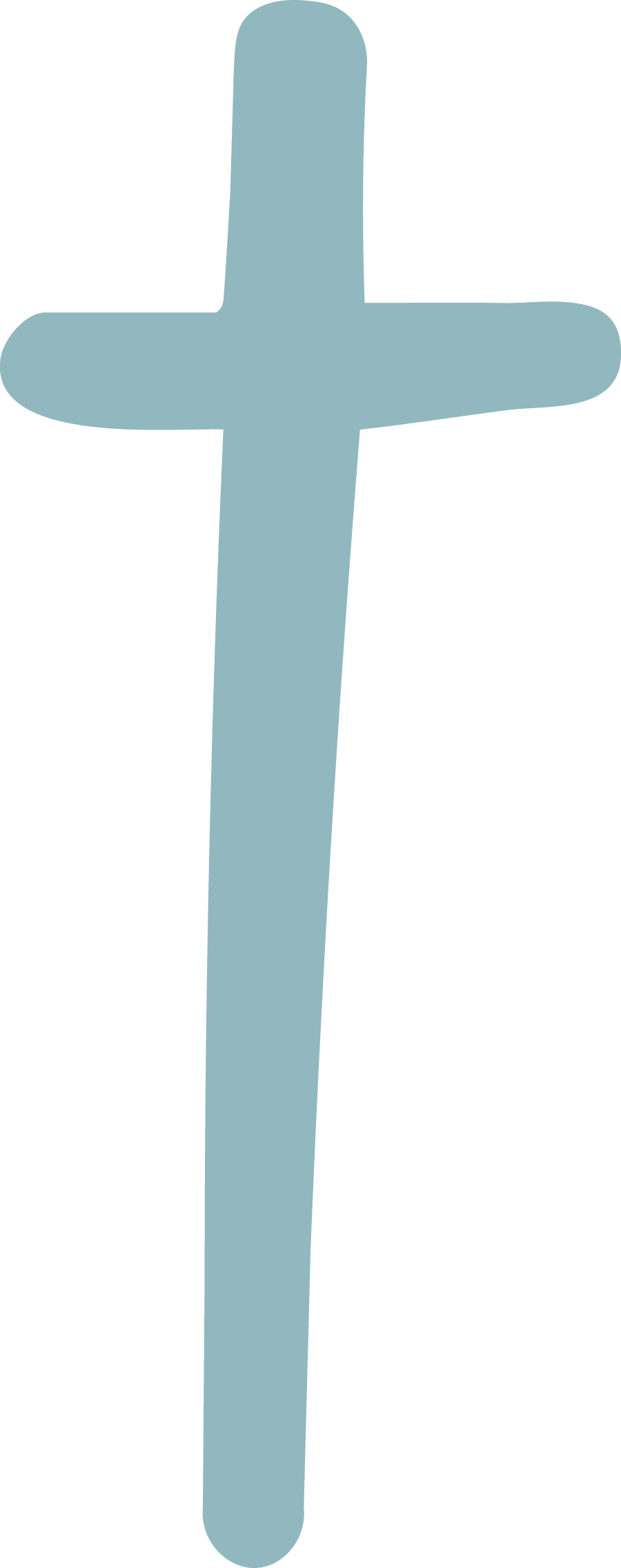 Neat Marketing cross icon to signify faith and purpose within business.