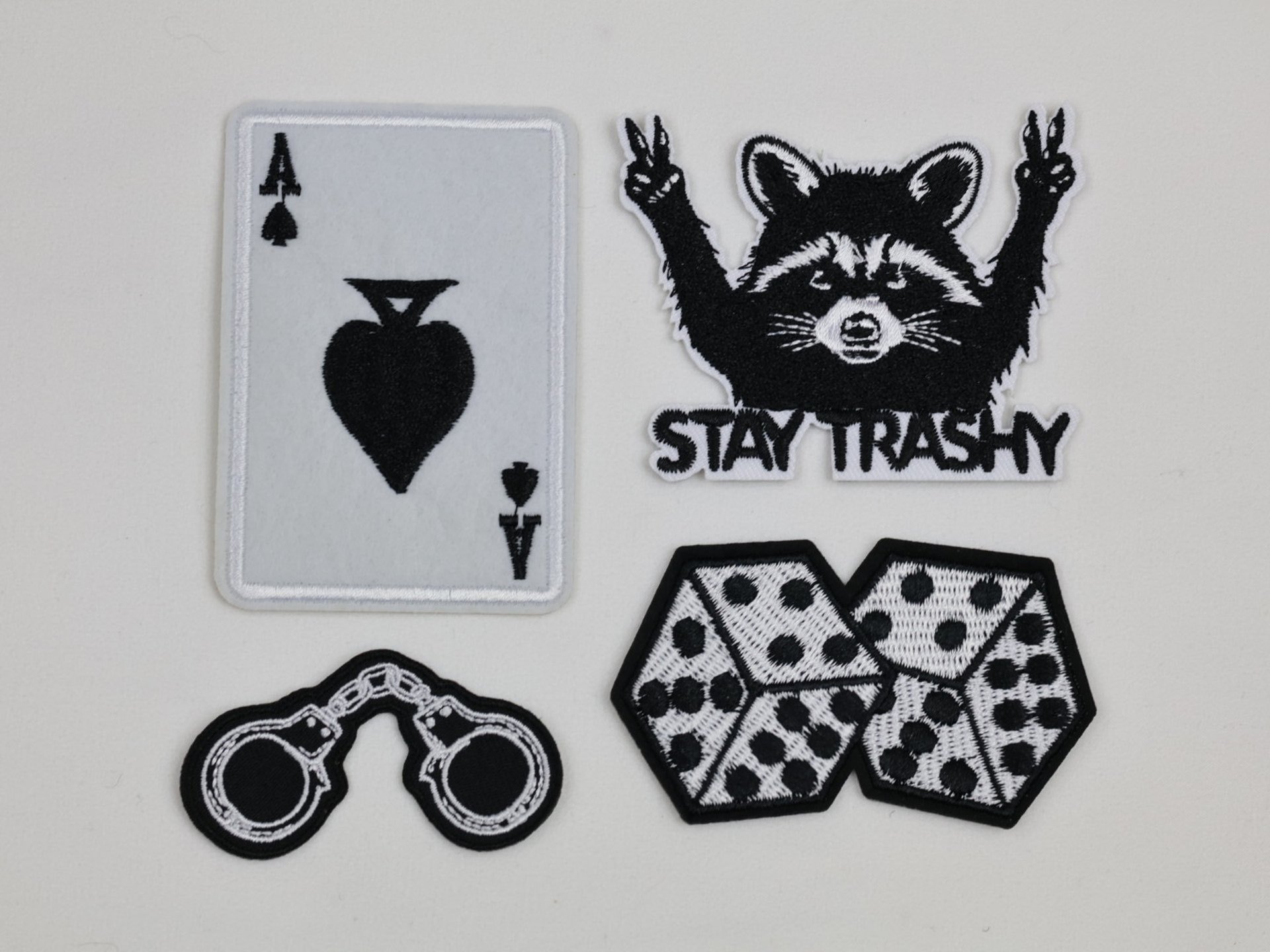 Black and White Accessory Patches