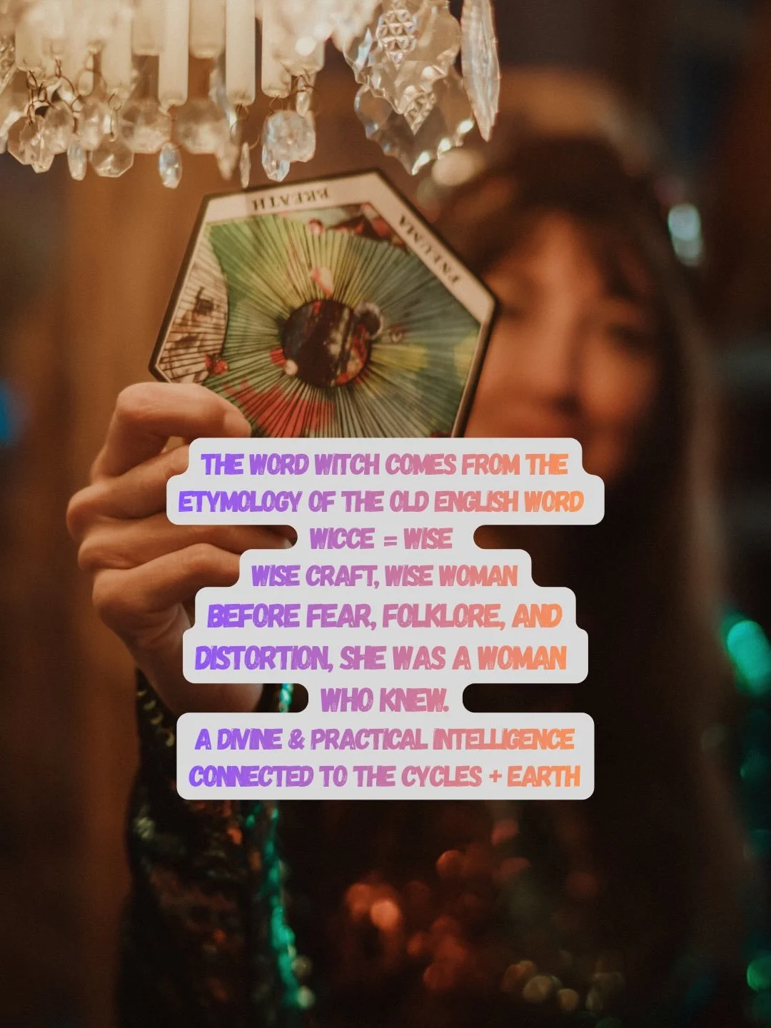 Wicca = WISE 👀🖐️ okay 
A practitioner of wise craft, wise one, wise woman.. 
👀So lets make them crazy &amp; burn THAT down STAT

Wicce was simply what you called a woman who knew things.
She knew which plants restored a depleted nervous system. 
S