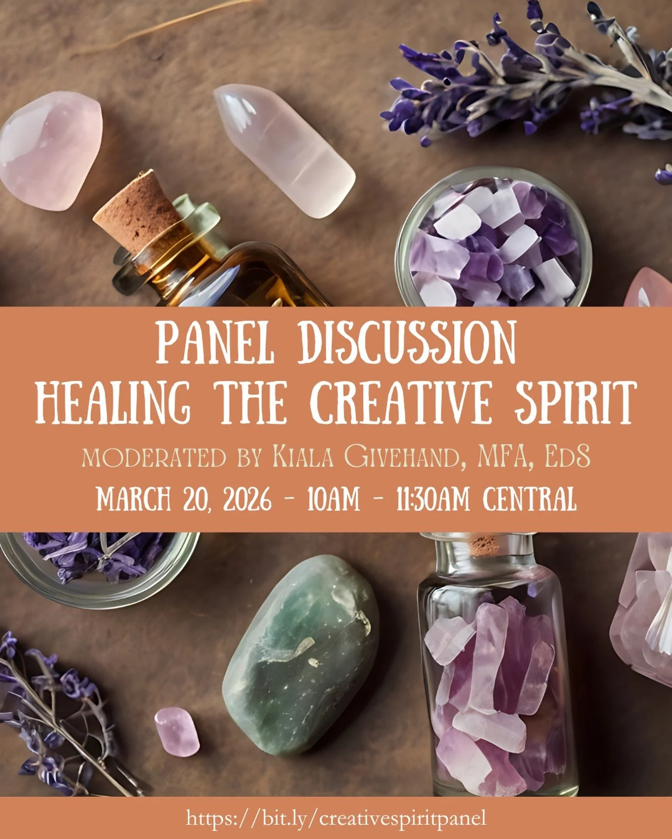 @kialagives is hosting a free panel discussion tomorrow on Healing the Creative Spirit and you&rsquo;re invited! 💜

✨This also happens to be the theme of the Sacred Makers Soul Retreat at Squam Lake in June that I&rsquo;ll be teaching at.✨

💜WHO: F