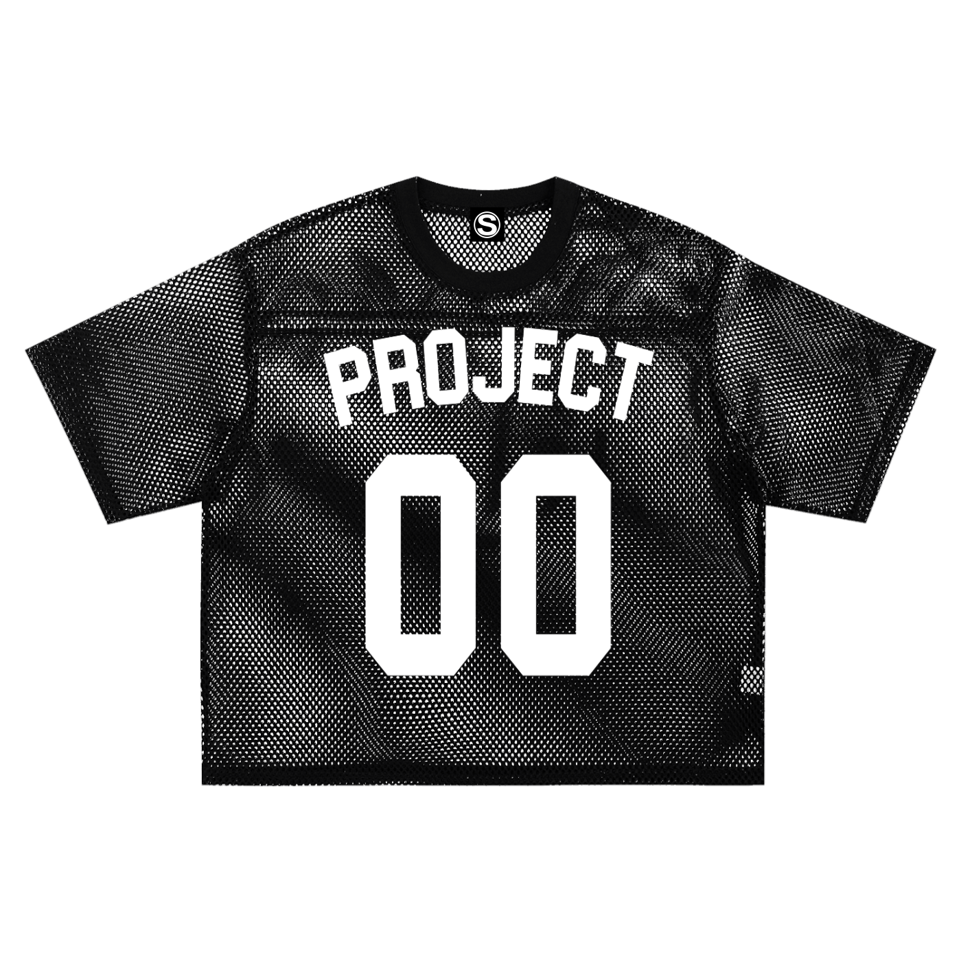 00 PROJECT 00  Boxy Mesh Net T-Shirt
