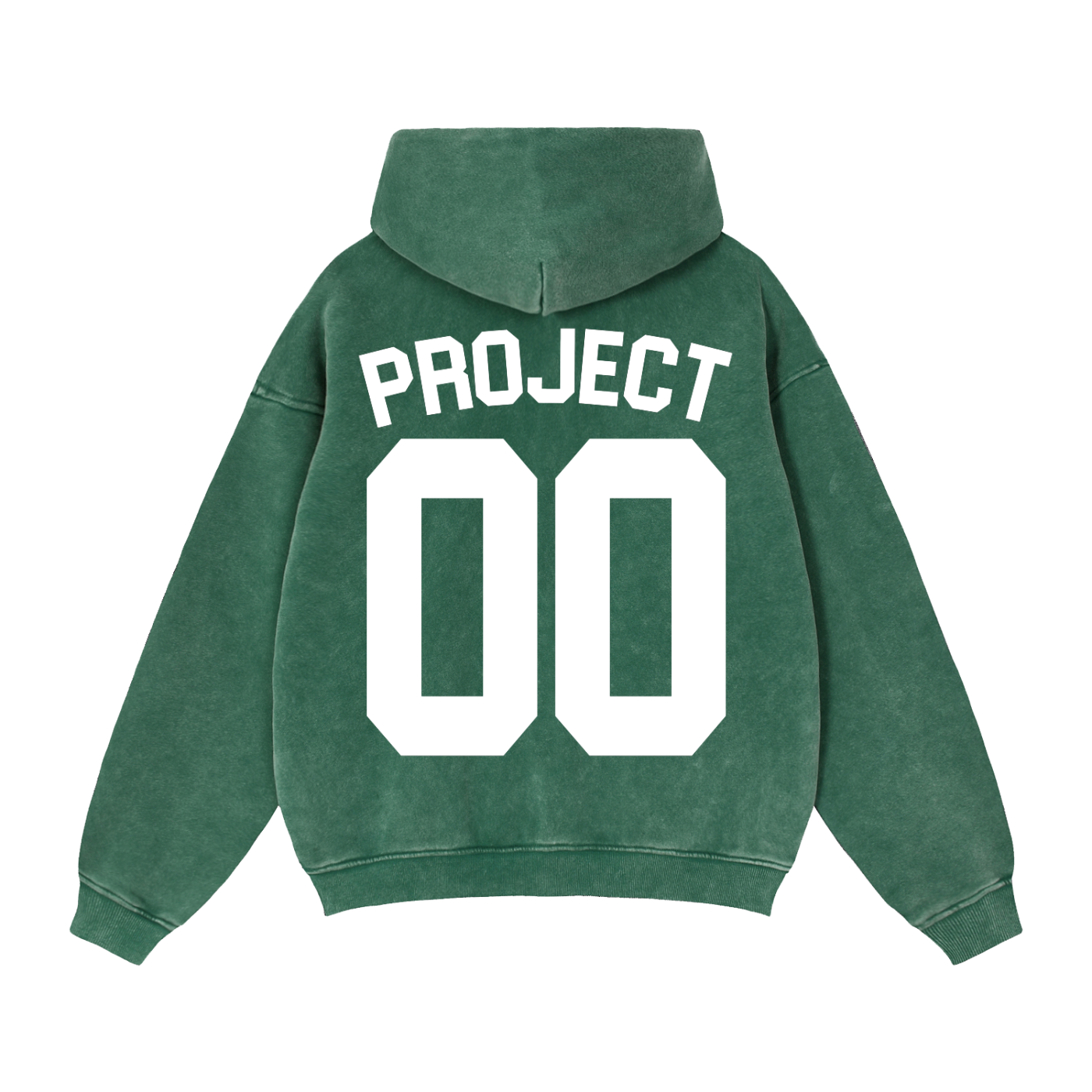 00 PROJECT 00 Zip-Through Boxy Fleece Hoodie