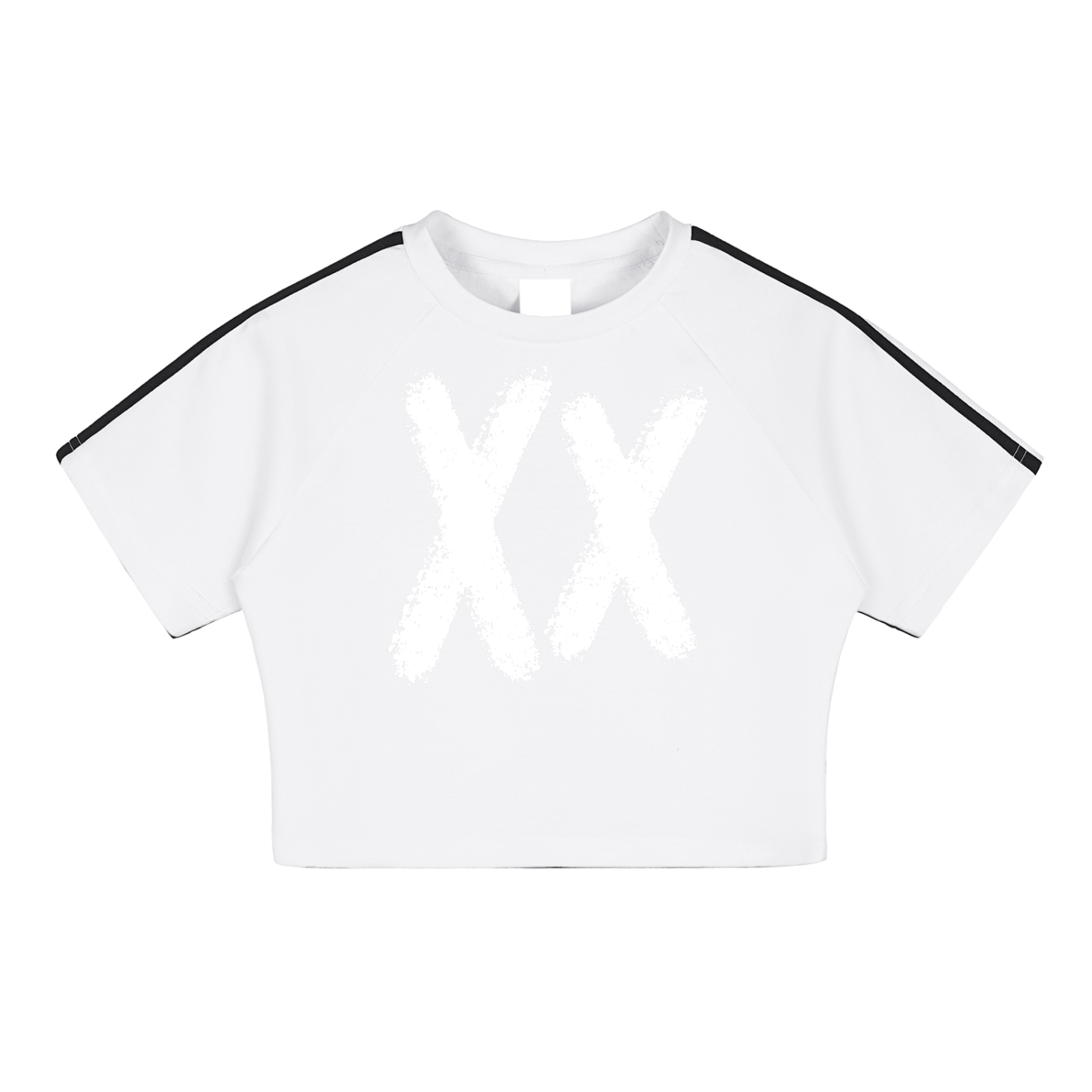 XX UNASSIGNED XX Taped Cooling Performance Crop Top