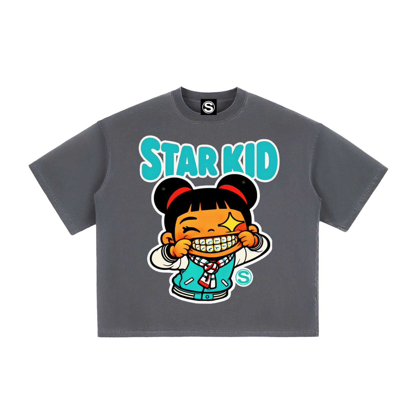 Star Kid Zai Zai Vintage Washed Boxy T-Shirt