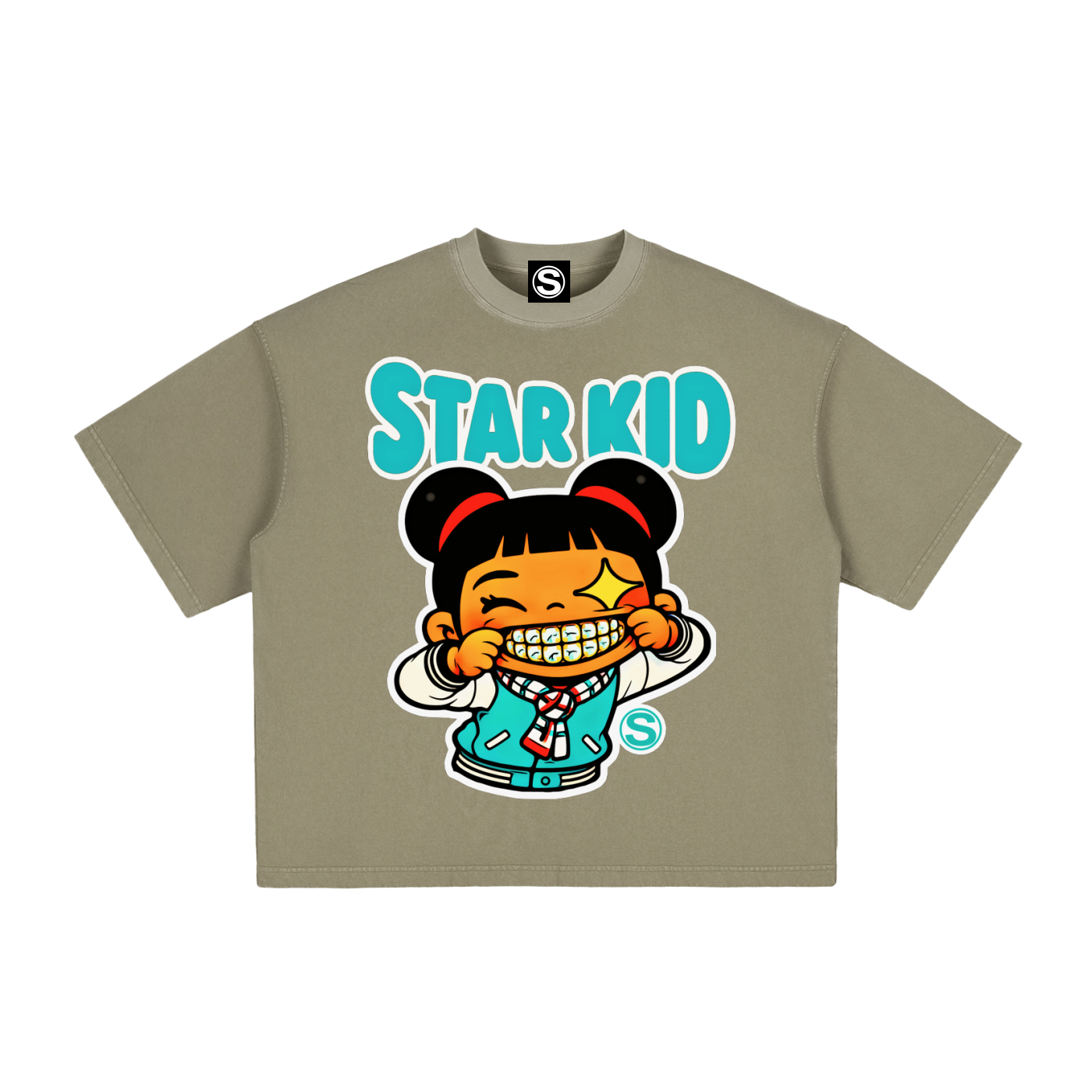 Star Kid Zai Zai Vintage Washed Boxy T-Shirt