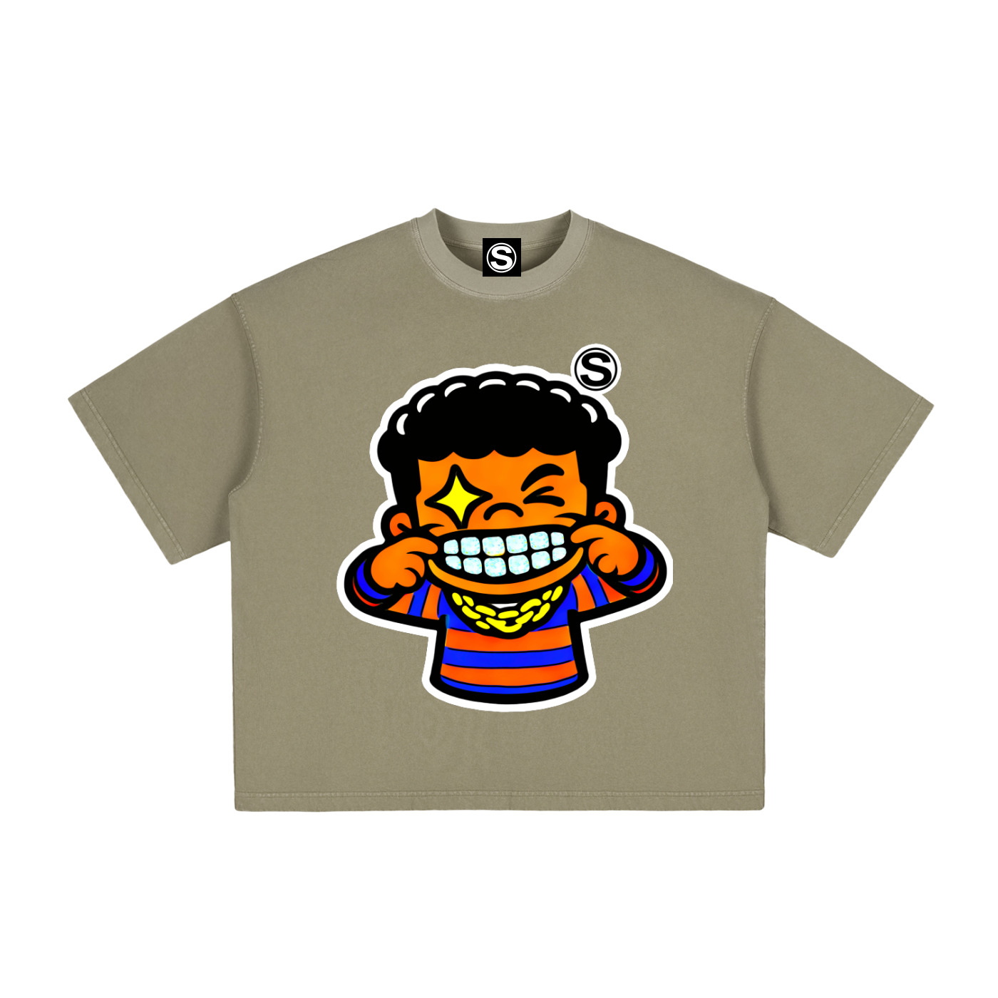 Star Kid Kai Kai Vintage Washed Boxy T-Shirt