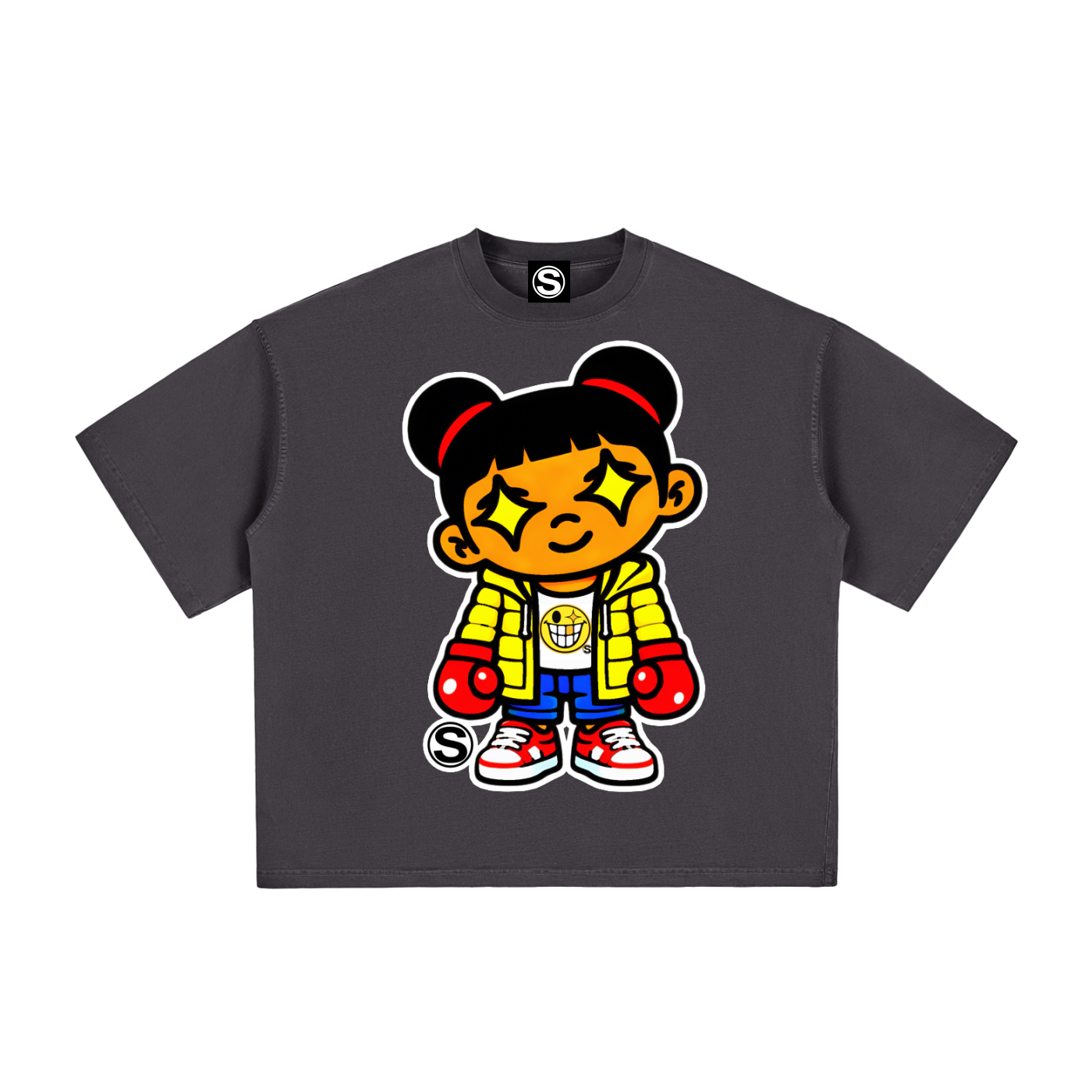 Star Kid Boxer 2 Vintage Washed Boxy T-Shirt