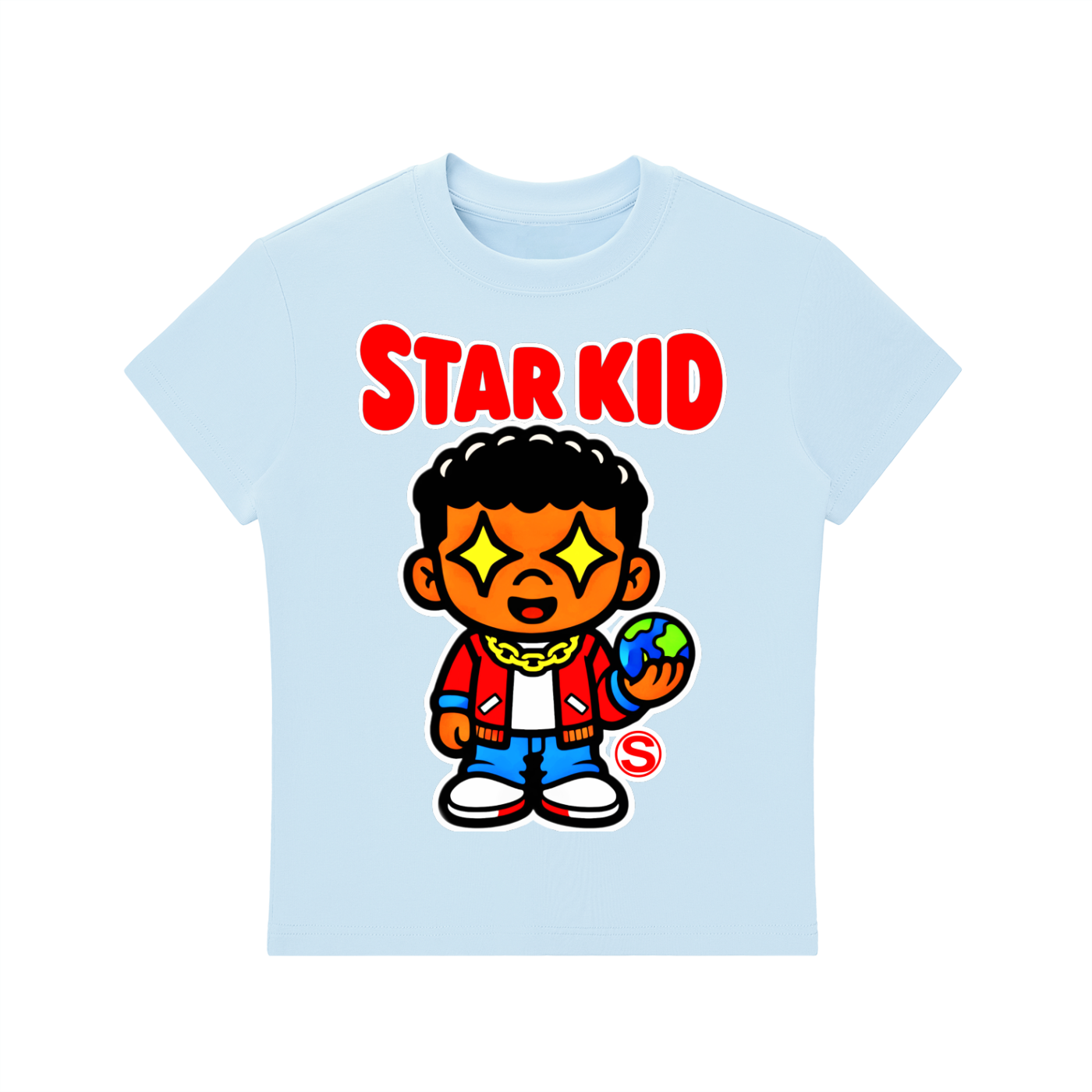 Star Kid Kai Kai  Bodycon Crewneck T-Shirt