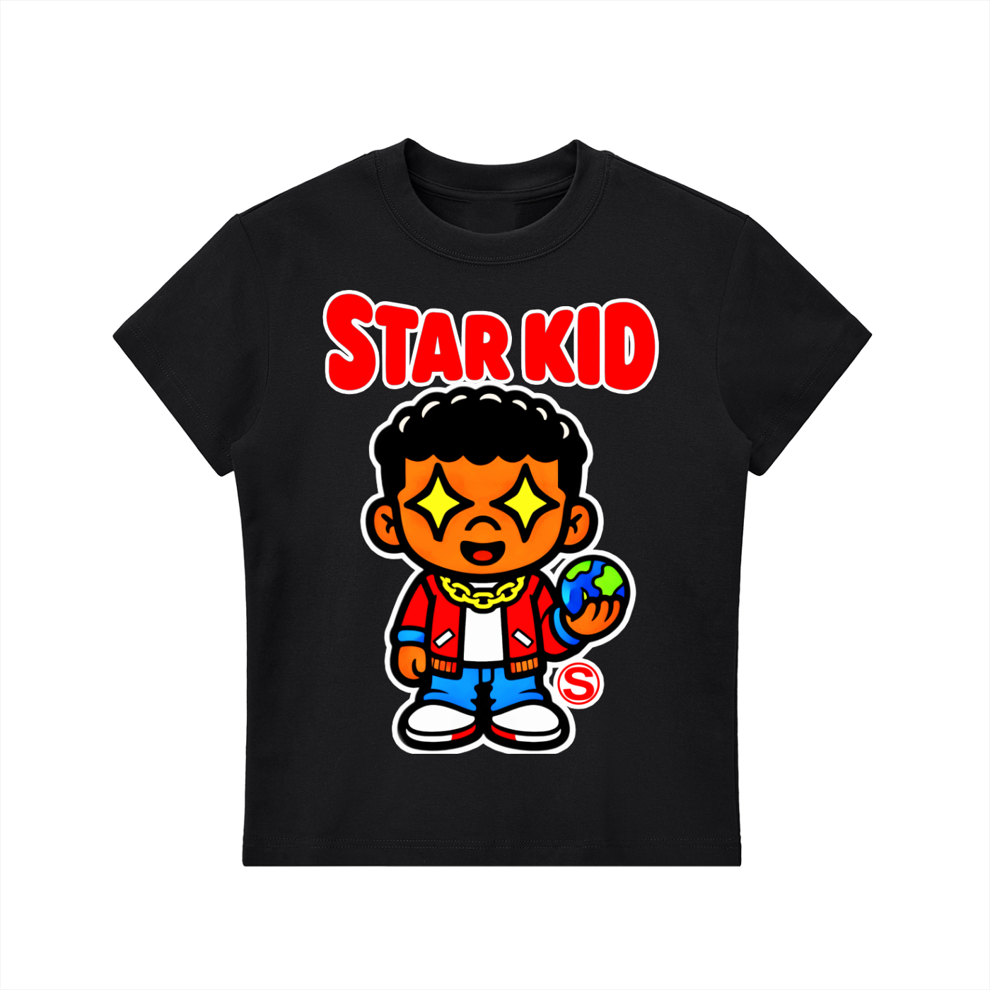 Star Kid Kai Kai  Bodycon Crewneck T-Shirt