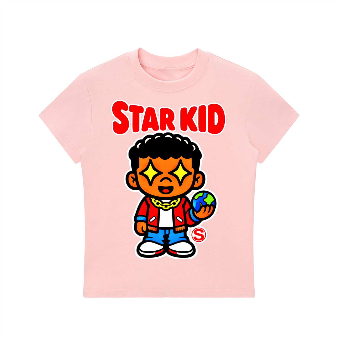 Star Kid Kai Kai  Bodycon Crewneck T-Shirt