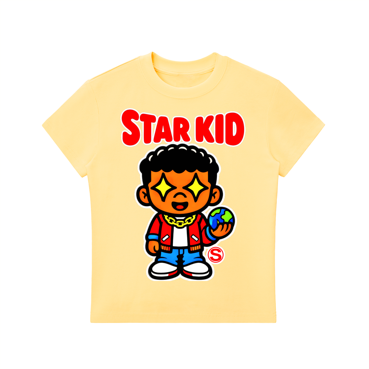 Star Kid Kai Kai  Bodycon Crewneck T-Shirt