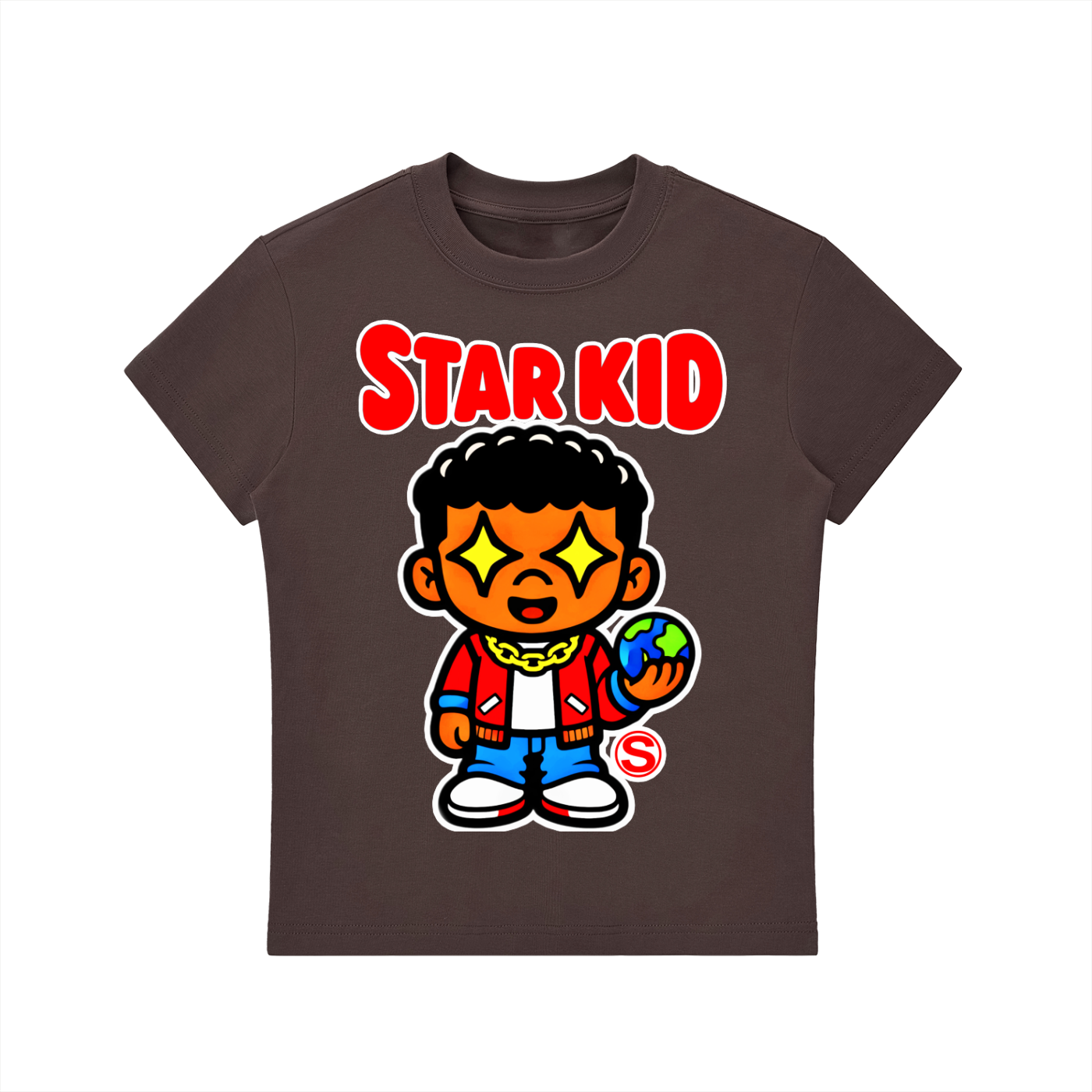 Star Kid Kai Kai  Bodycon Crewneck T-Shirt