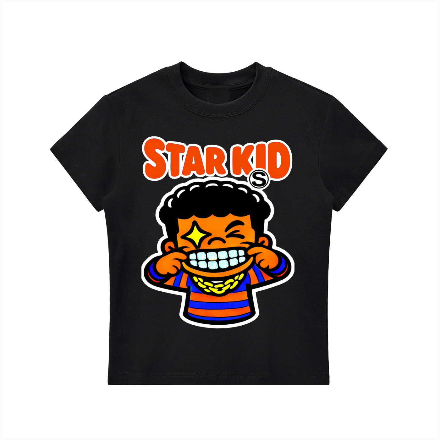 Star Kid Kai Kai Smile  Bodycon Crewneck T-Shirt