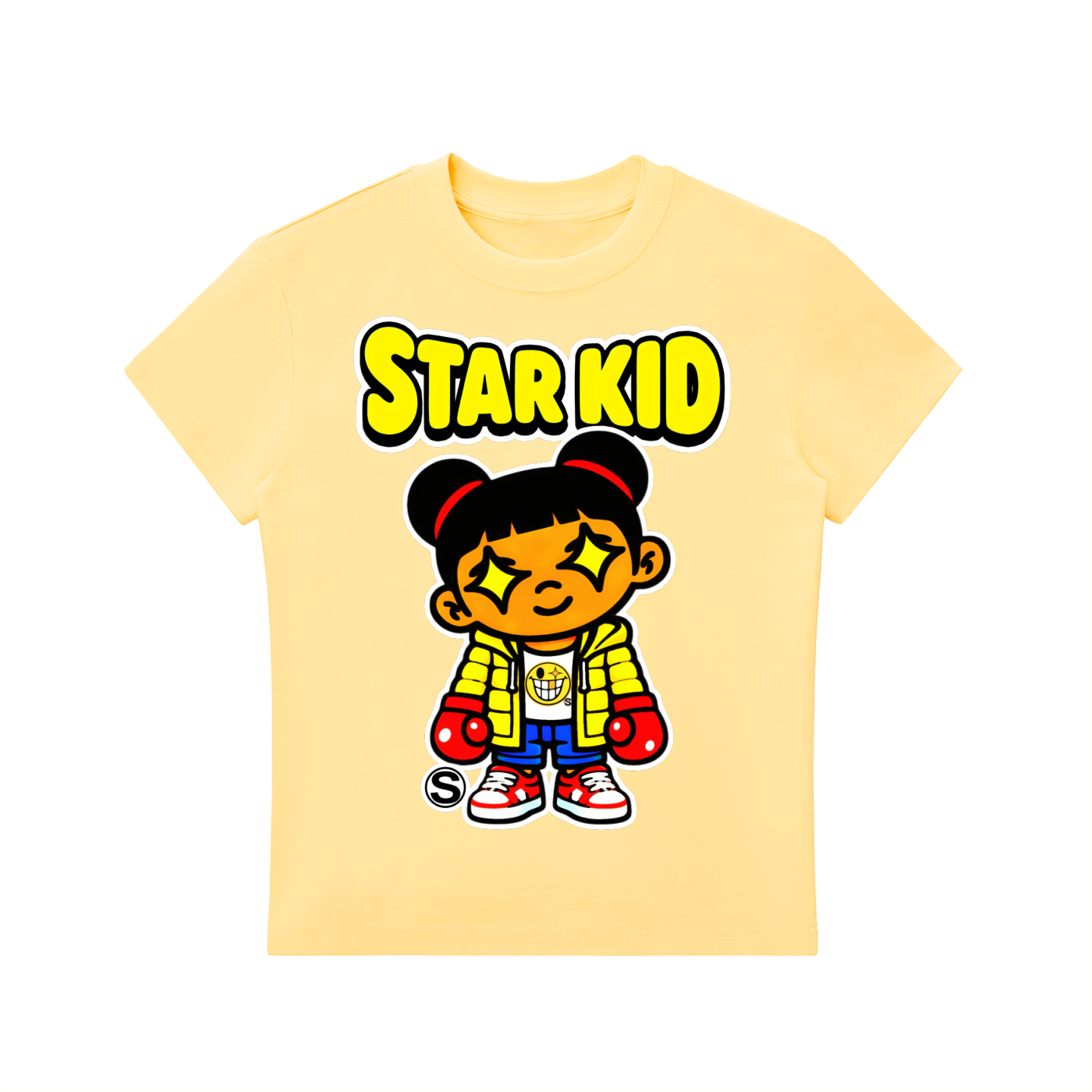 Star Kid Zai Zai Boxer Bodycon Crewneck T-Shirt