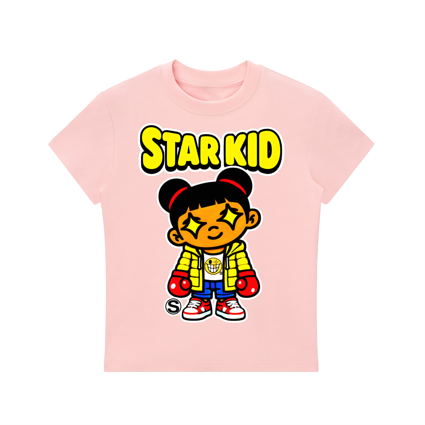 Star Kid Zai Zai Boxer Bodycon Crewneck T-Shirt