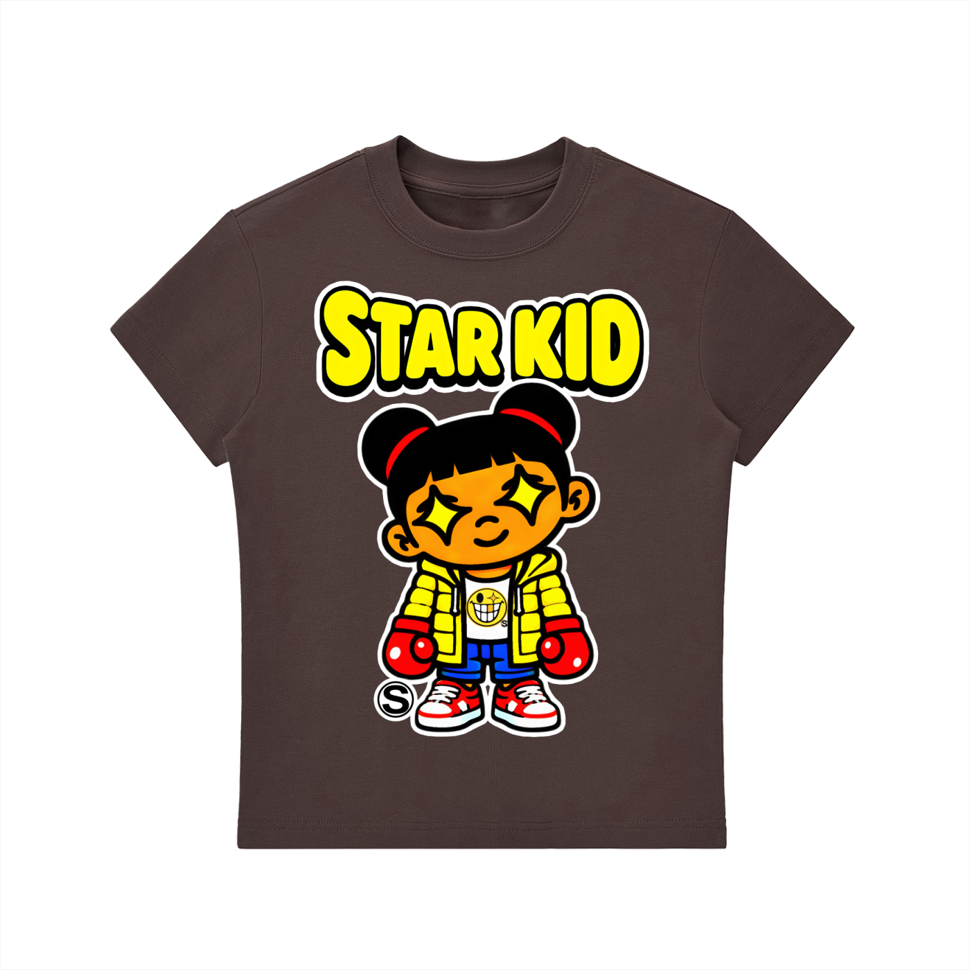 Star Kid Zai Zai Boxer Bodycon Crewneck T-Shirt