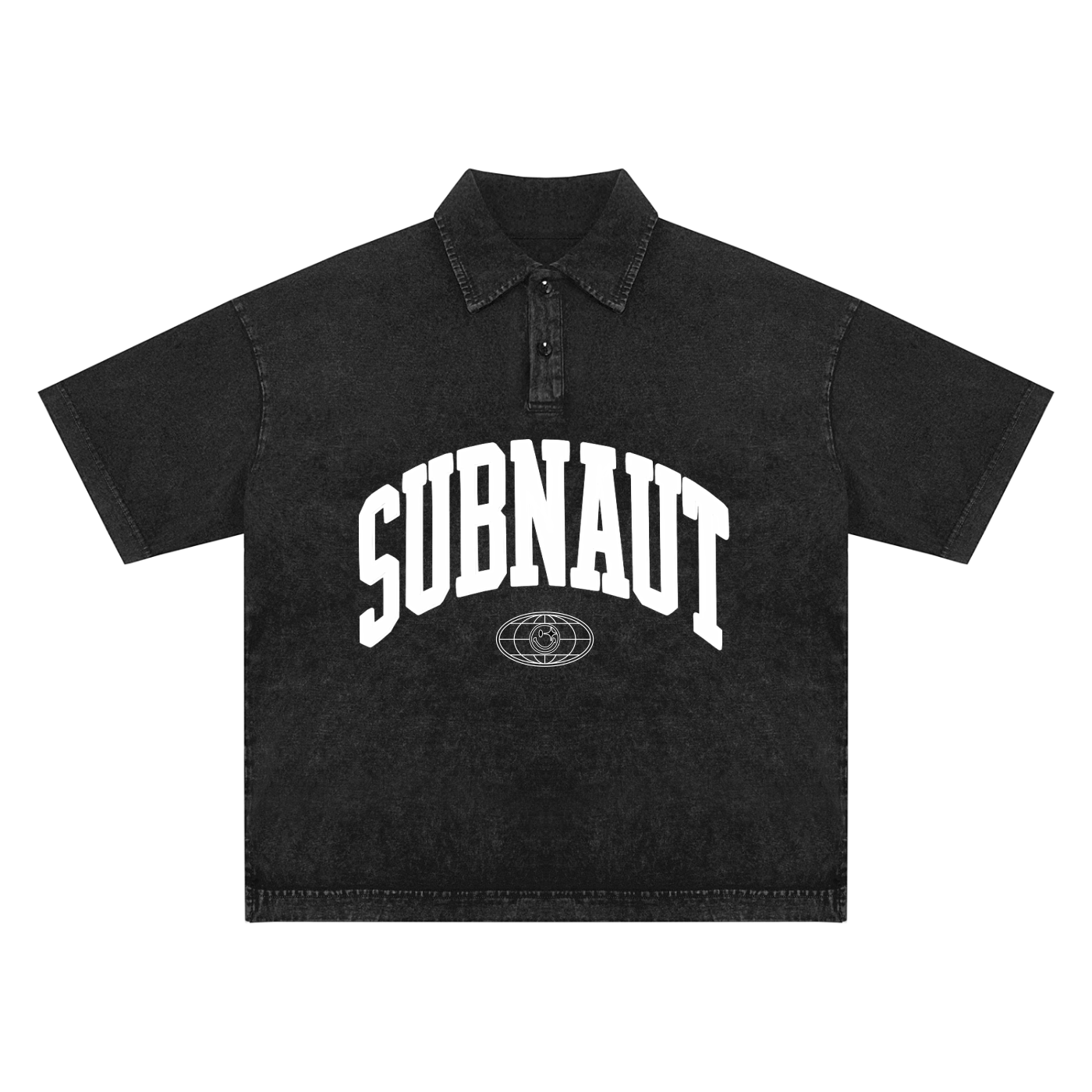 Heavyweight Snow-Washed Polo T-Shirt