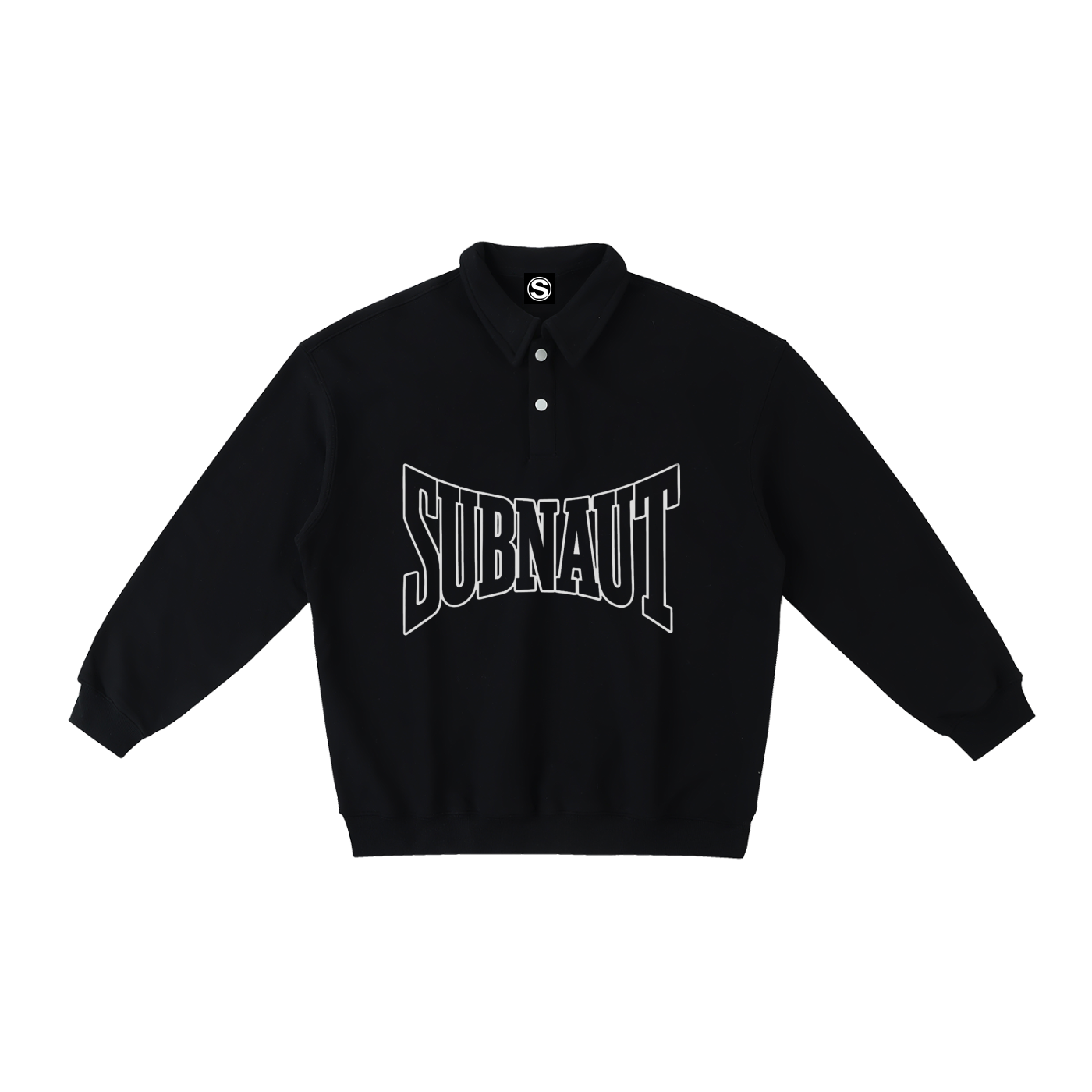 Heavyweight Polo-Collar Sweatshirt