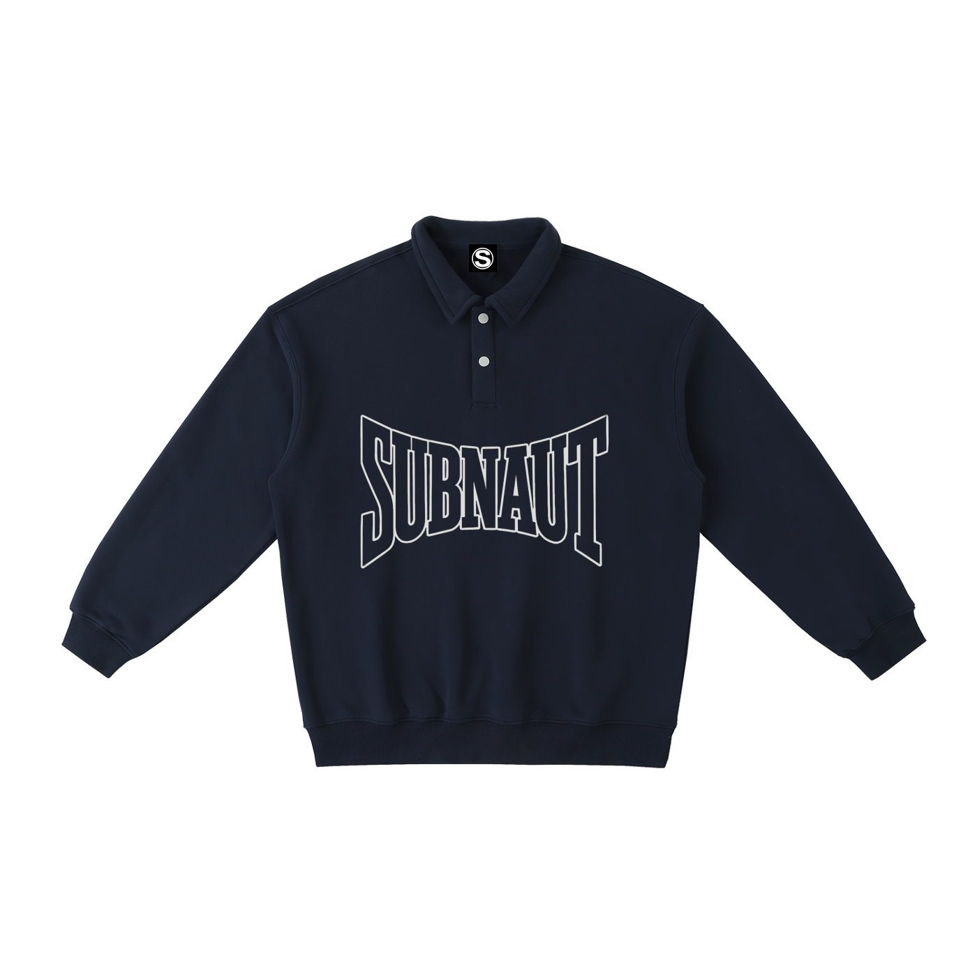 Heavyweight Polo-Collar Sweatshirt
