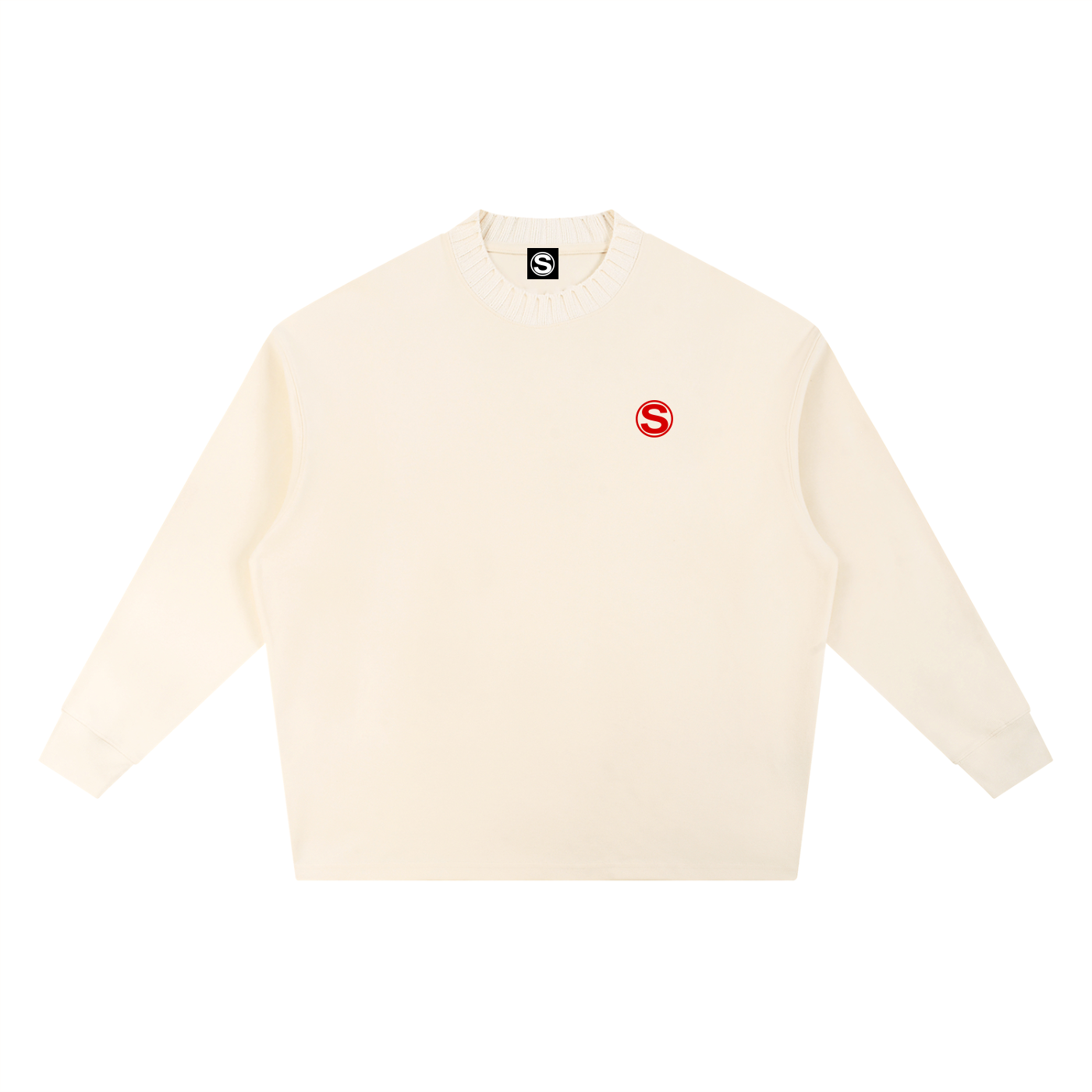 Subnaut Knitted Round Neck Oversize Sweatshirt