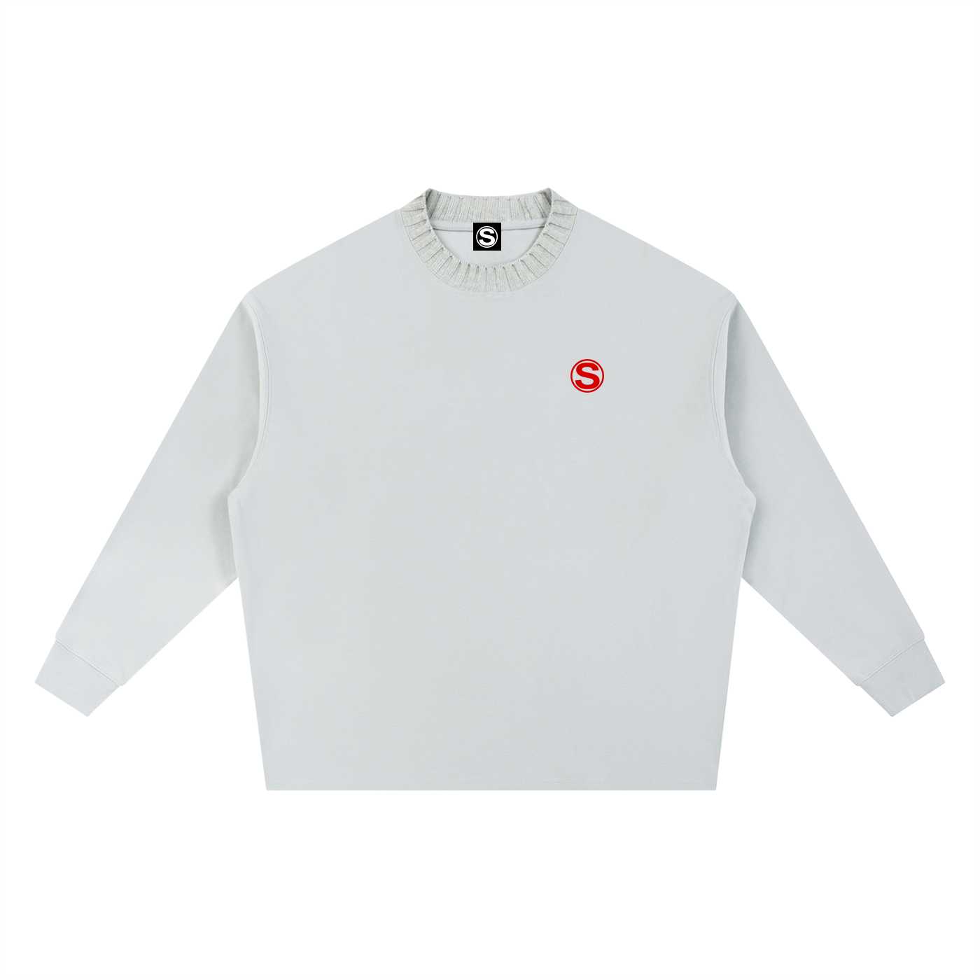 Subnaut Knitted Round Neck Oversize Sweatshirt