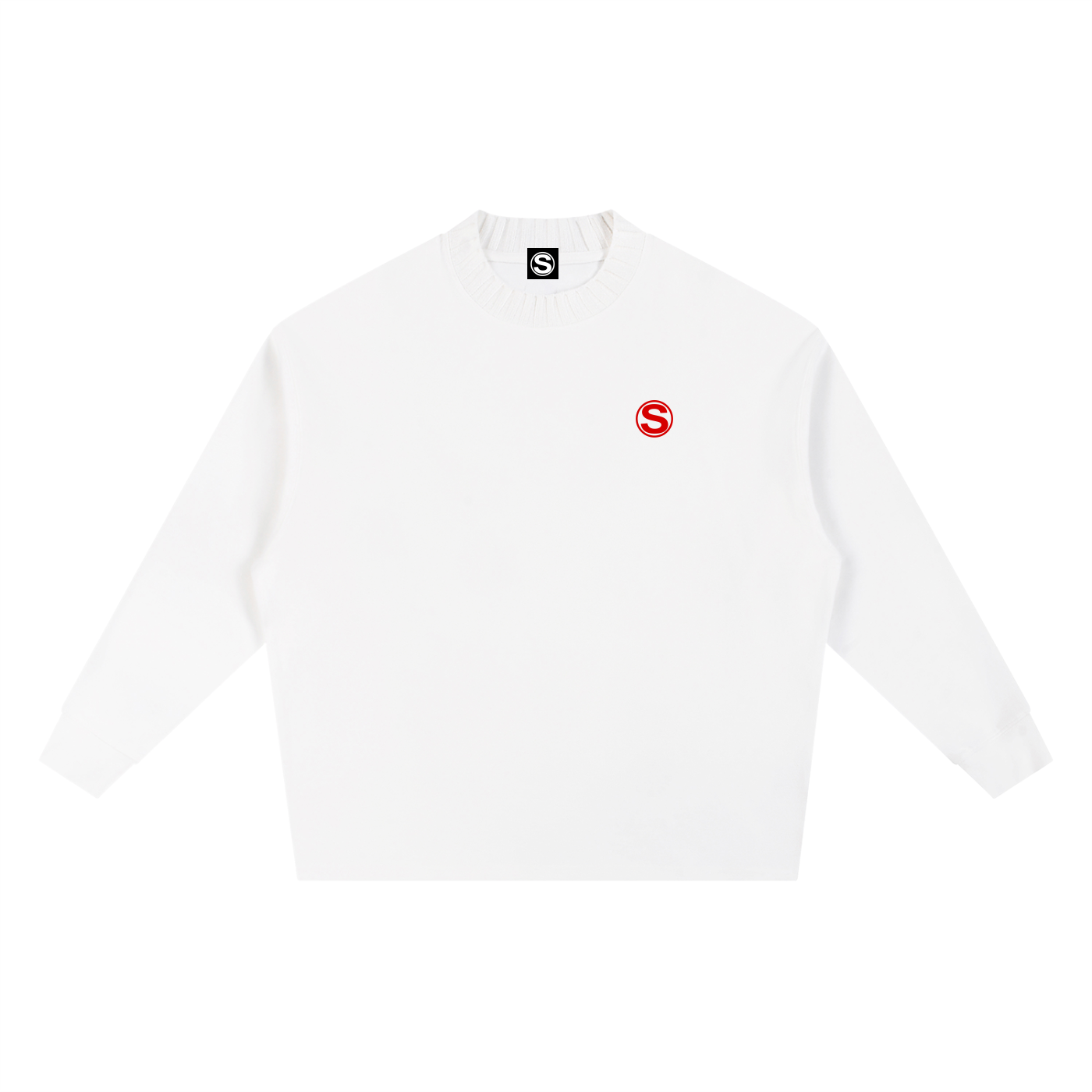 Subnaut Knitted Round Neck Oversize Sweatshirt