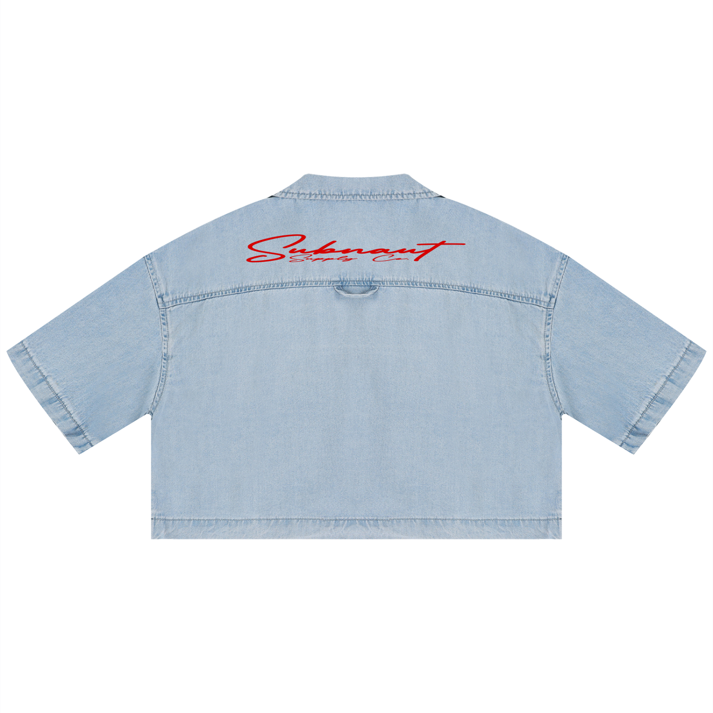 Women's Vintage Wash Boxy Cropped Shirt