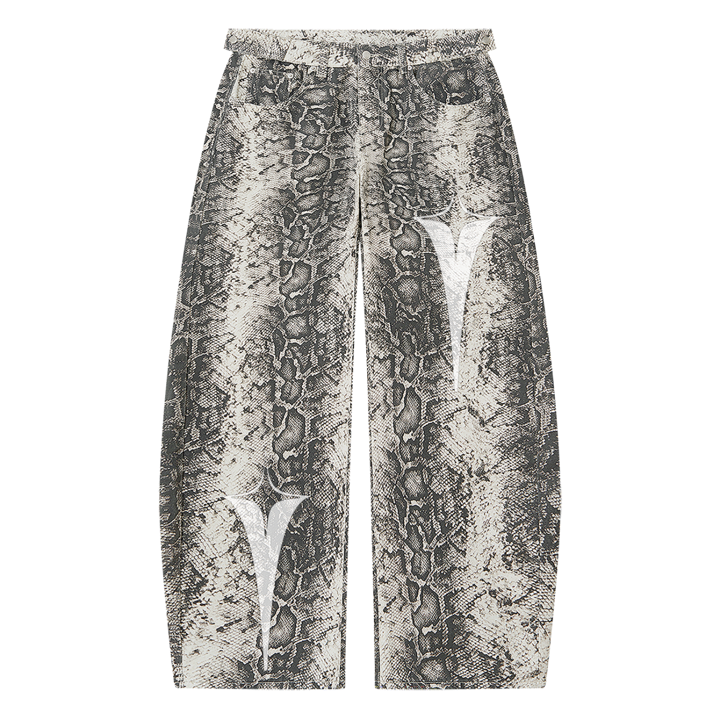 SSC Snake Print Pants Barrel Fit