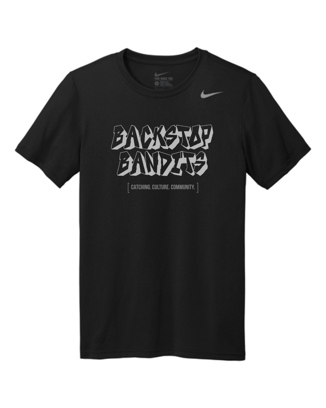 Nike Dri-Fit T-Shirt, Black - Graffiti Wordmark