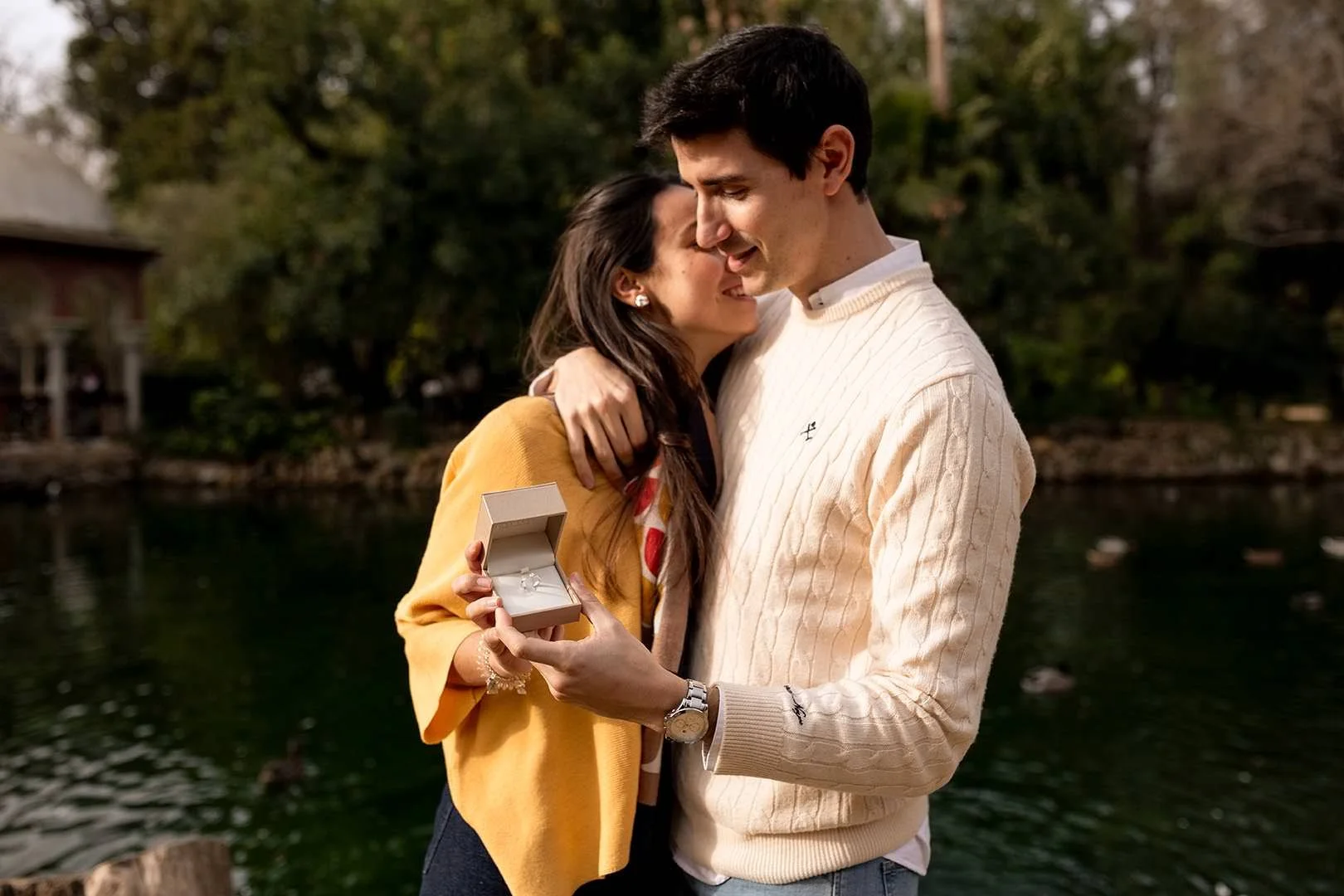 eloping in Seville`s Maria Luisa Park