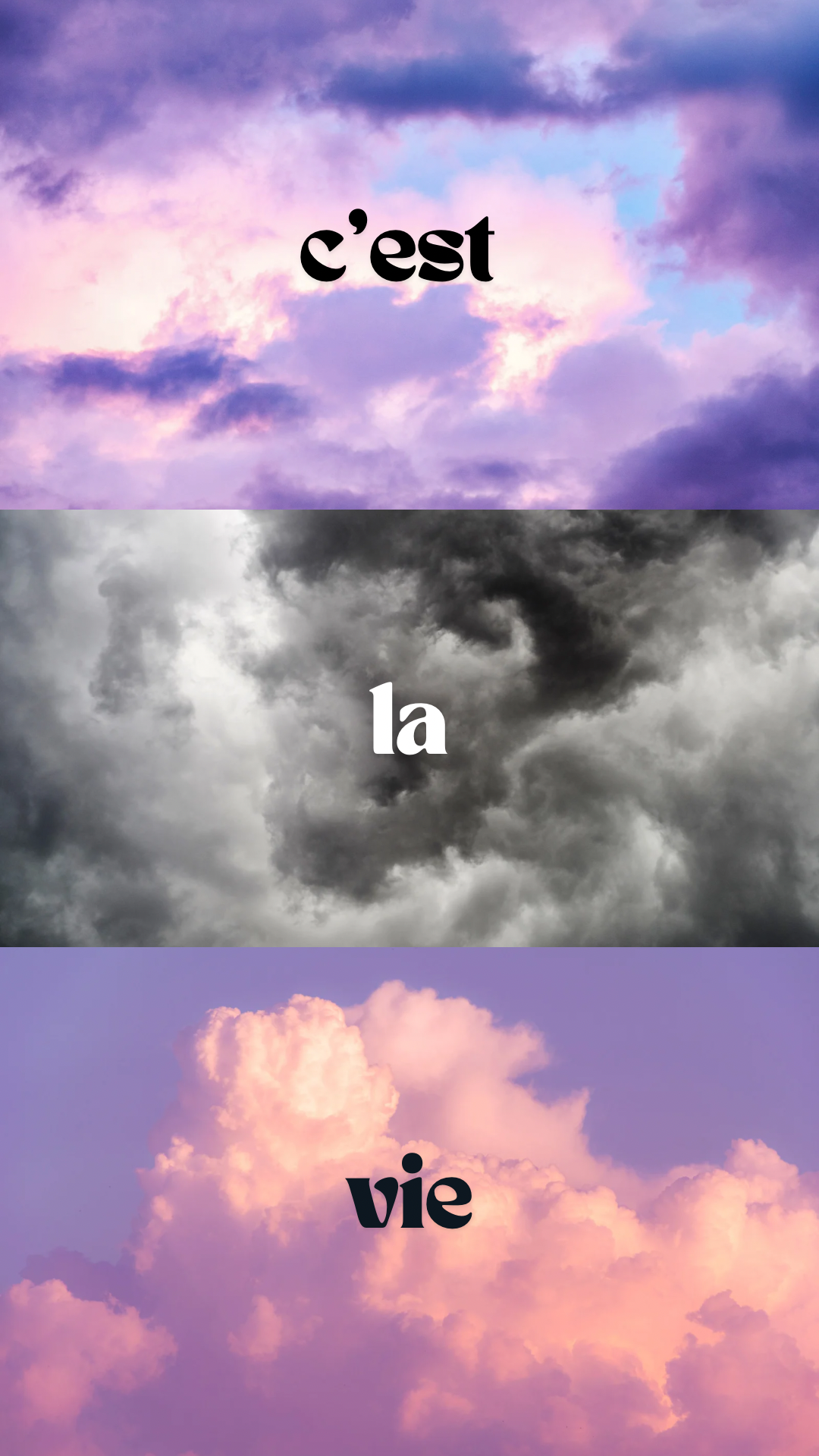 C'est La Vie Phone Background Graphic - Created by Mosaic Solutions