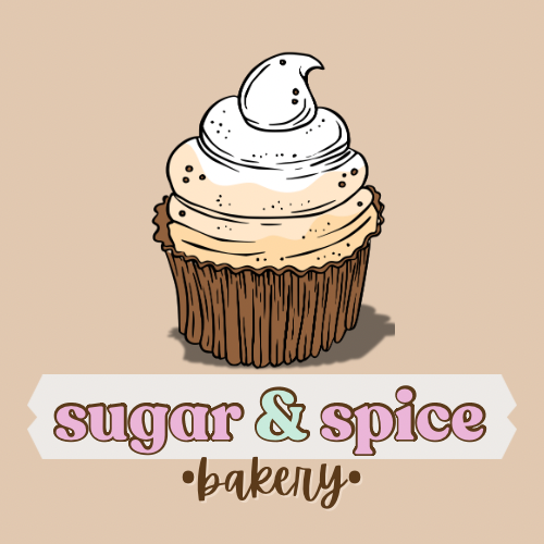 Sugar & Spice Bakery Mock Logo - Created by Mosaic Solutions