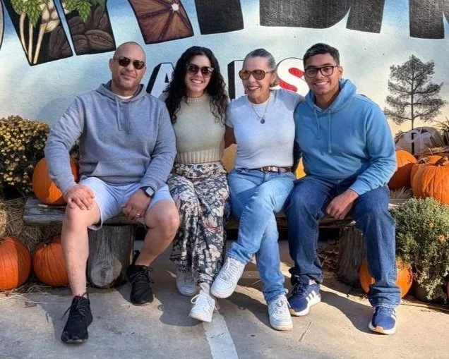 Jose, Natalia, Kemmly and Daniel smiling together