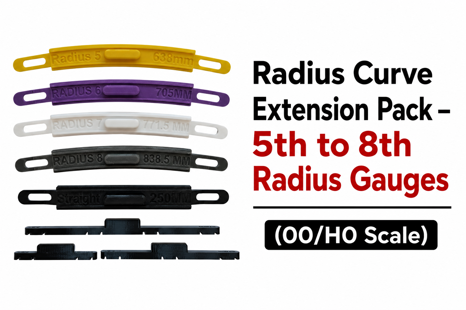 Radius Curve Extension Pack – Complete Track Alignment Expansion (00 / H0 Scale)