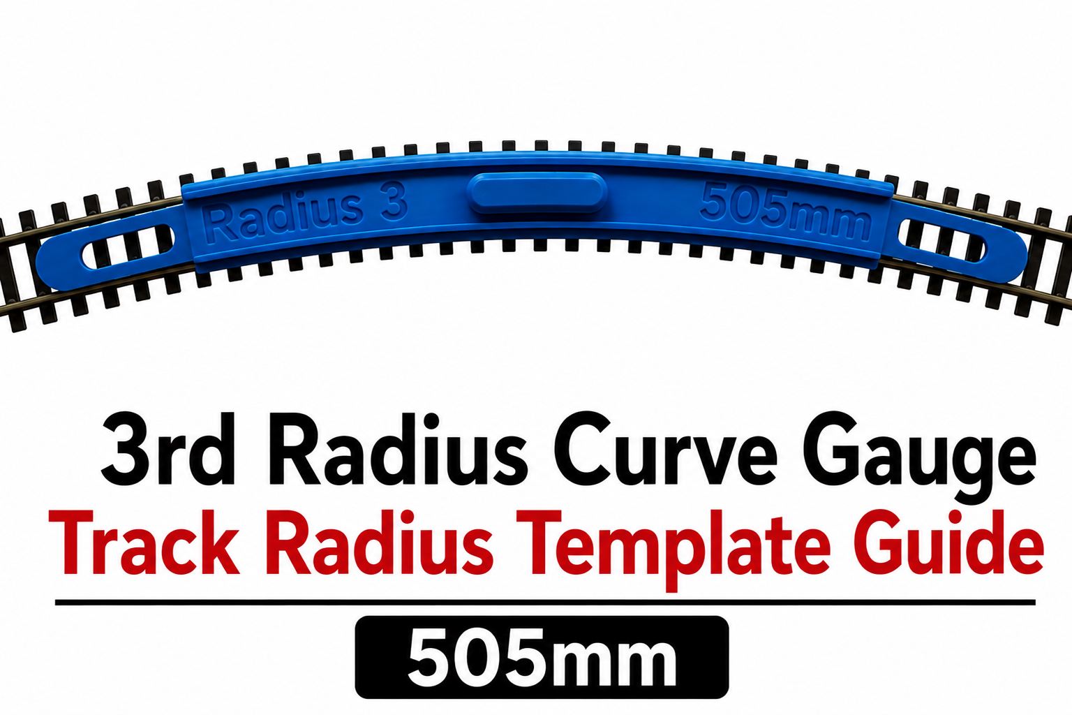 3rd Radius Curve Gauge Track Radius Template Guide 505mm