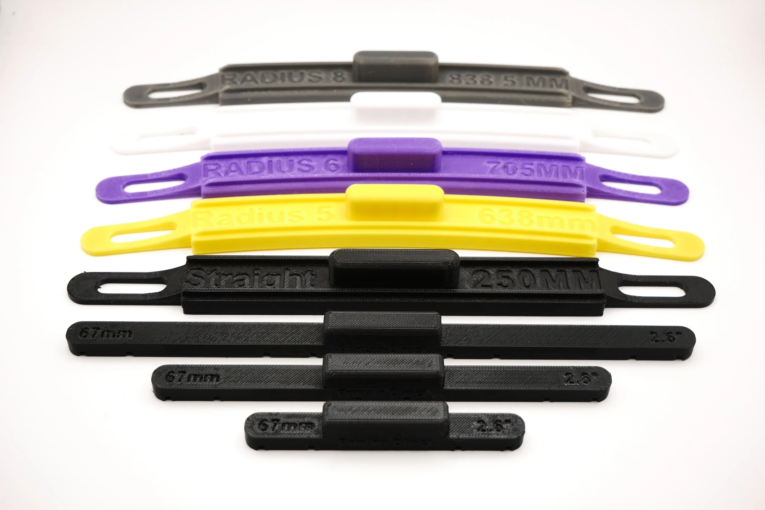 Radius Curve Extension Pack – 5th to 8th Radius Gauges (00/H0 Scale)