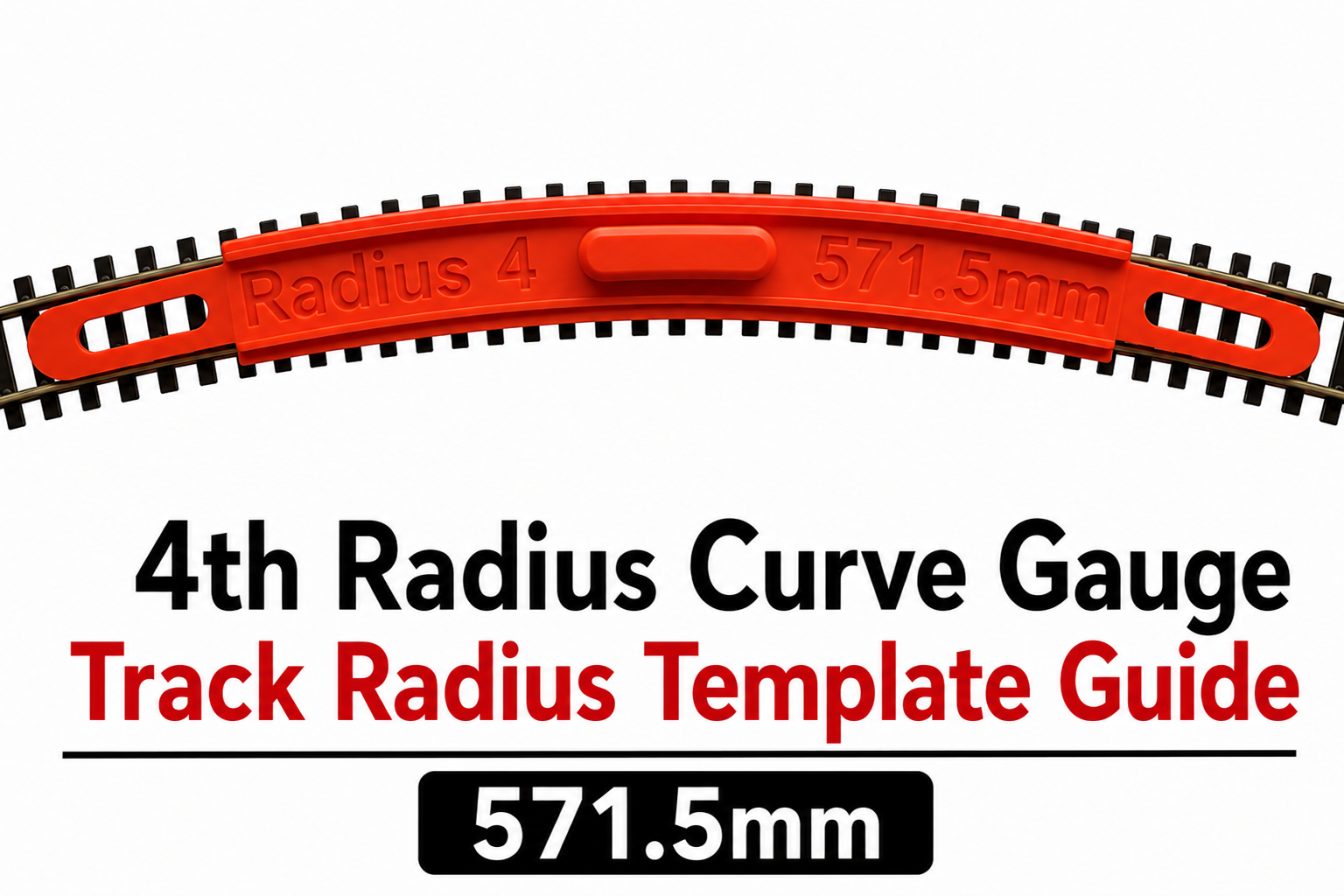4th Radius Curve Gauge Track Radius Template Guide 571.5mm