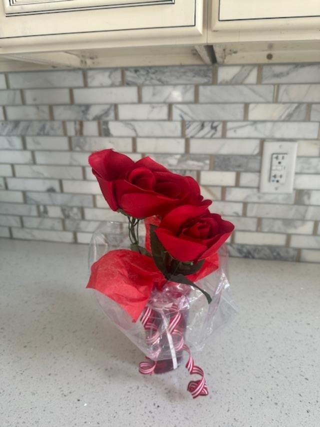 Pretty Red Faux Flowers