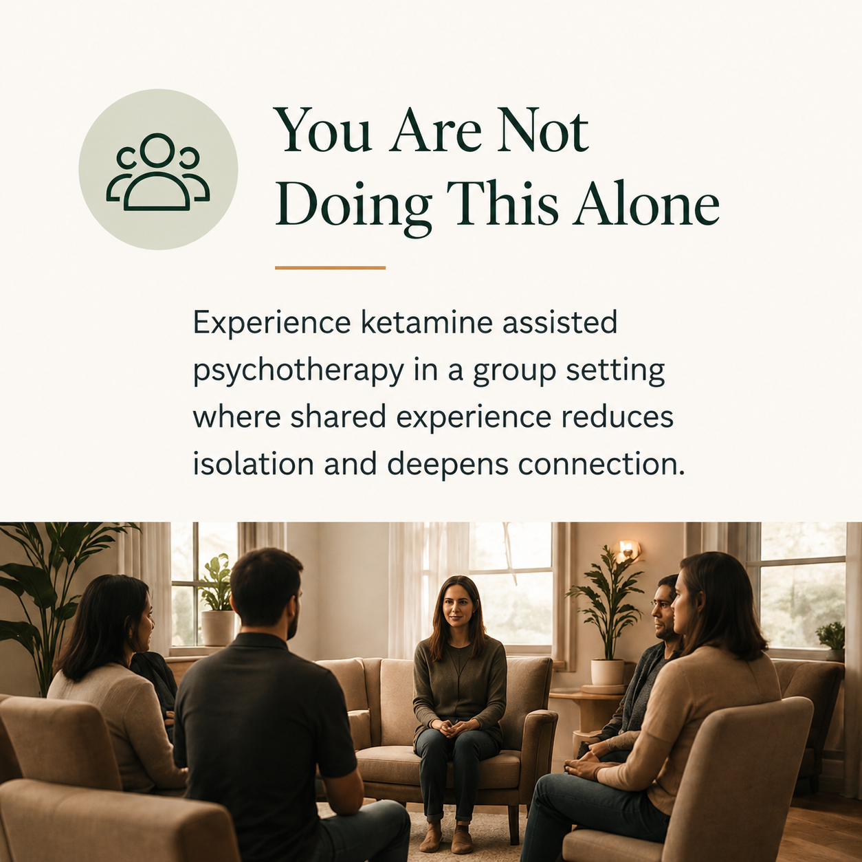 Supportive group ketamine assisted psychotherapy experience Asheville