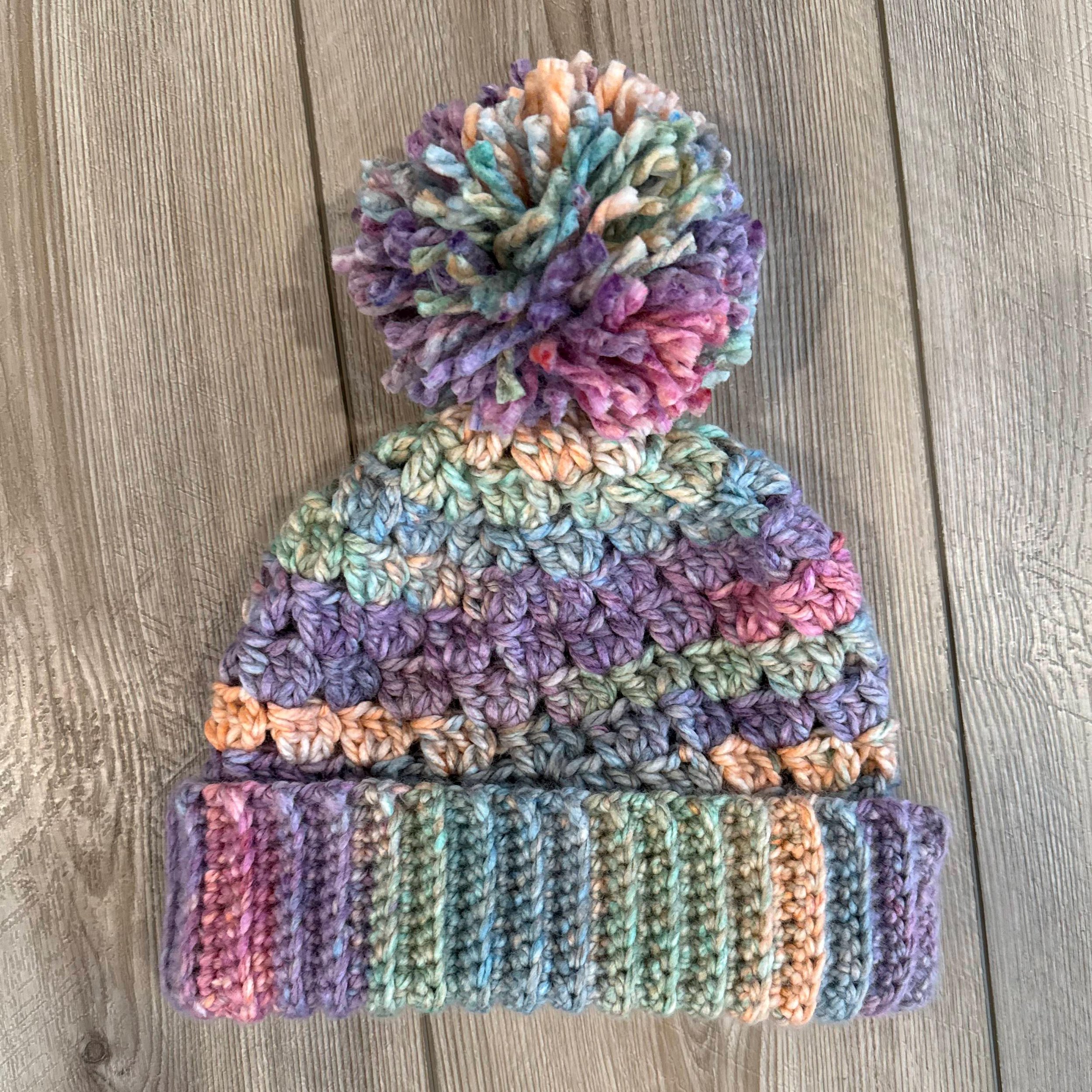 Vibrant handmade crochet beanie, customizable in any color to match your style.
