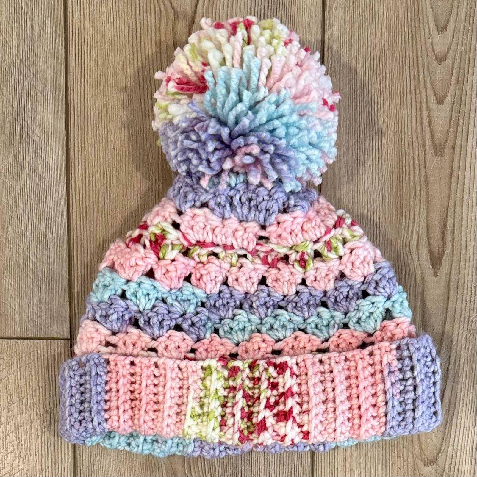 Vibrant handmade crochet beanie, customizable in any color to match your style.
