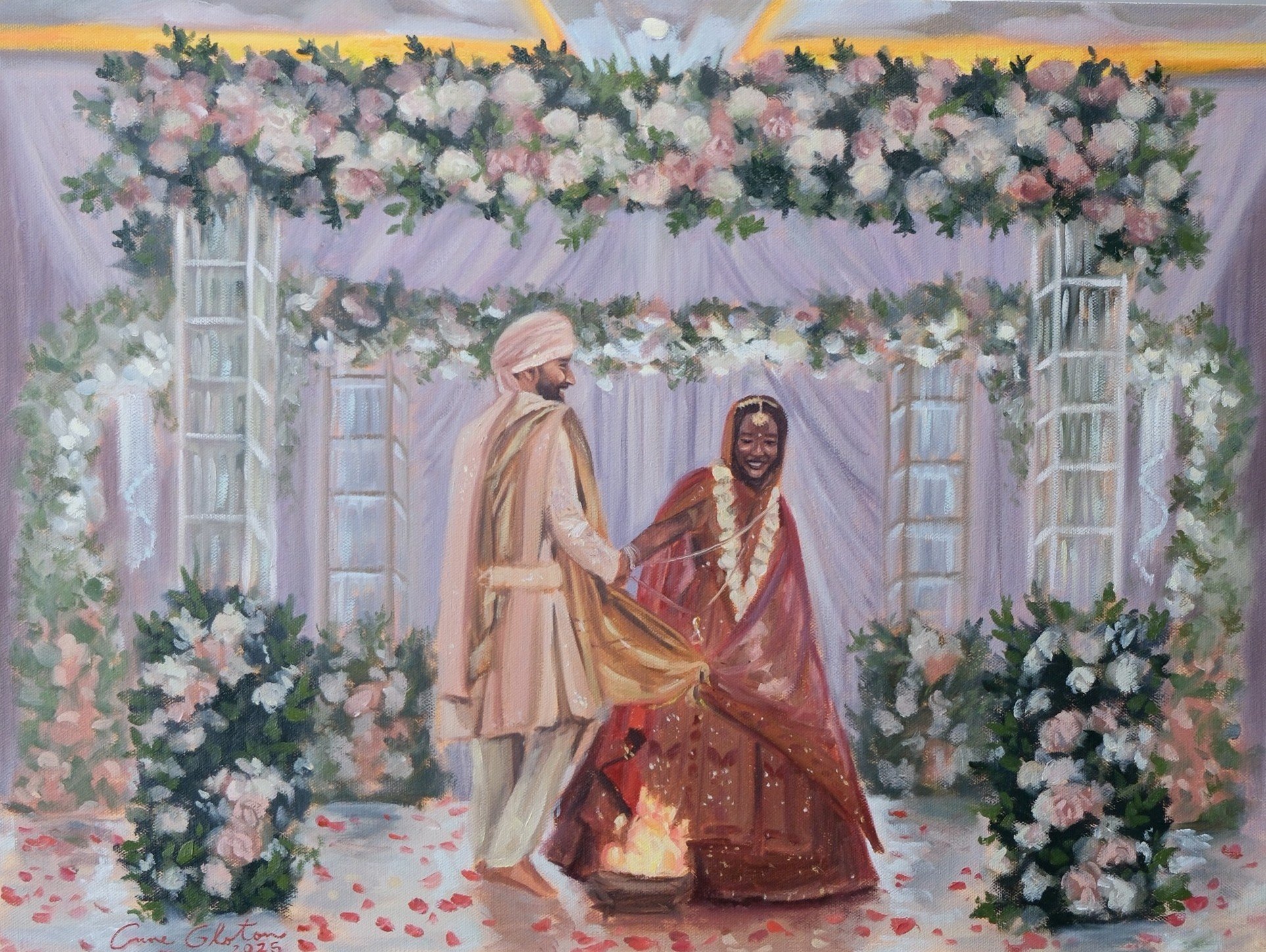 Calgary_Wedding_painting_hindu_ceremony.JPG