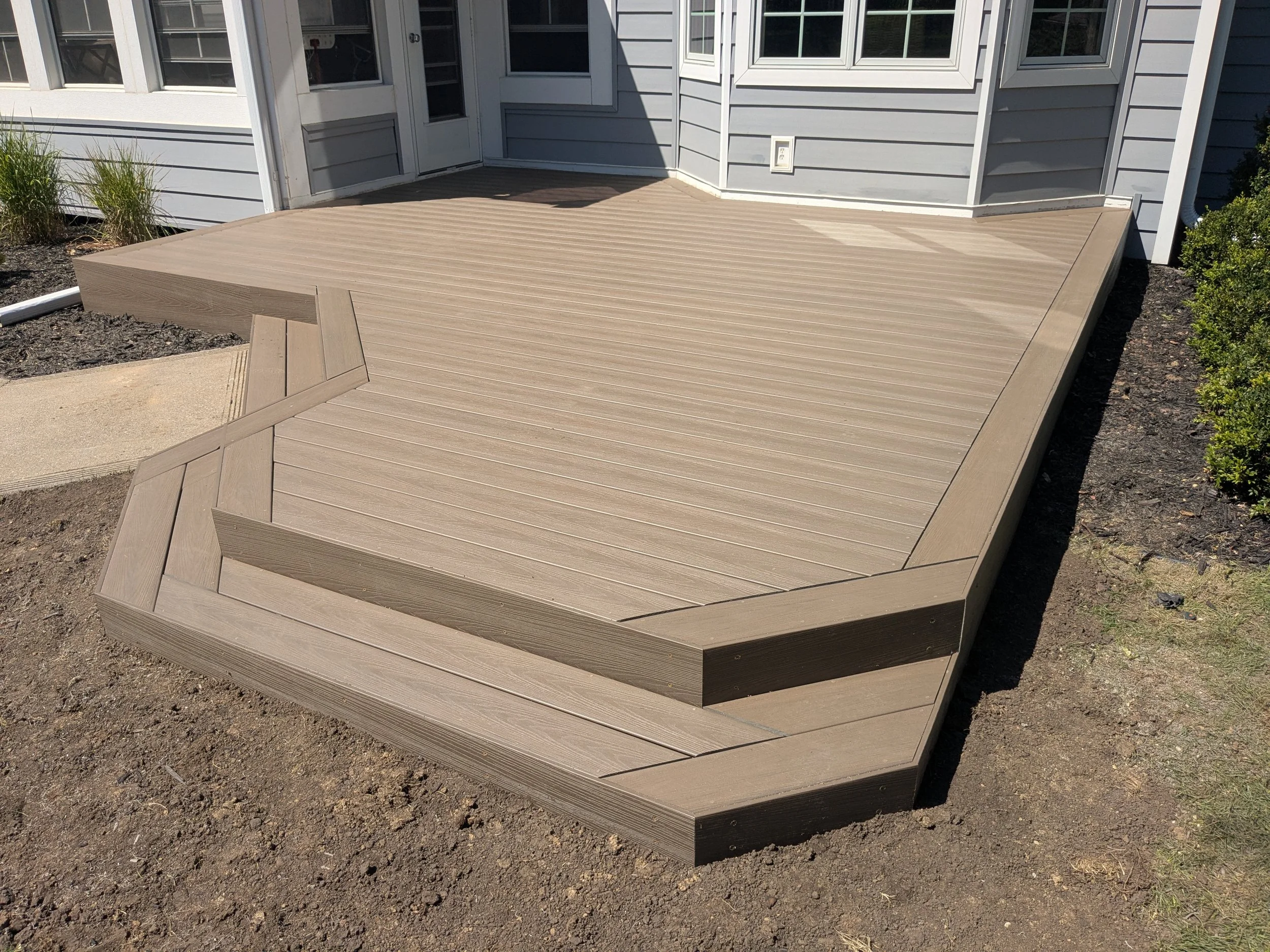 Ground level Composite deck