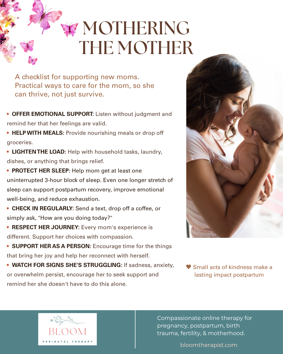Mothering the Mother Checklist