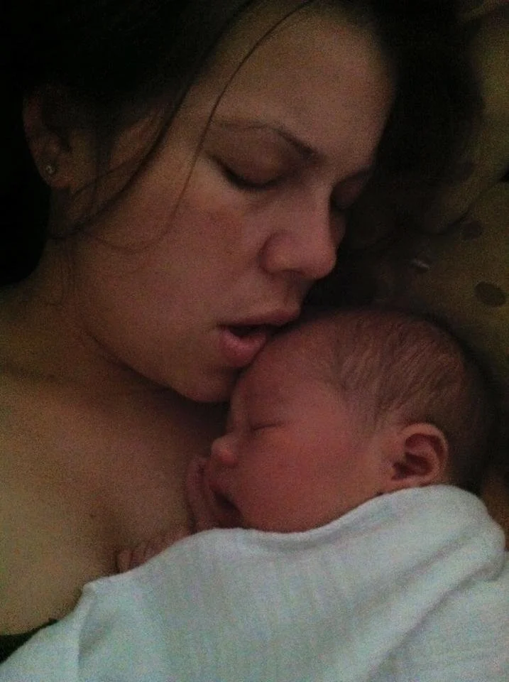 Baby and mom skin to skin