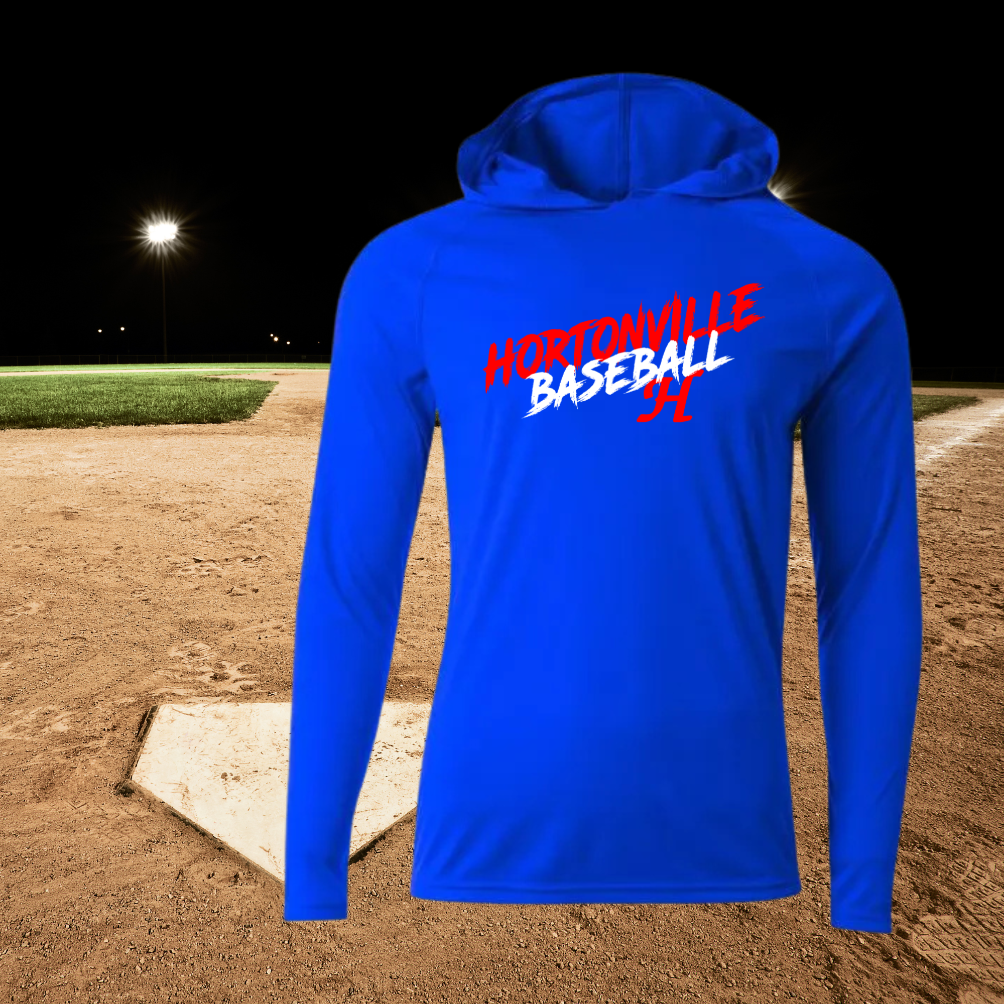 Men's Long Sleeve Hooded Tee